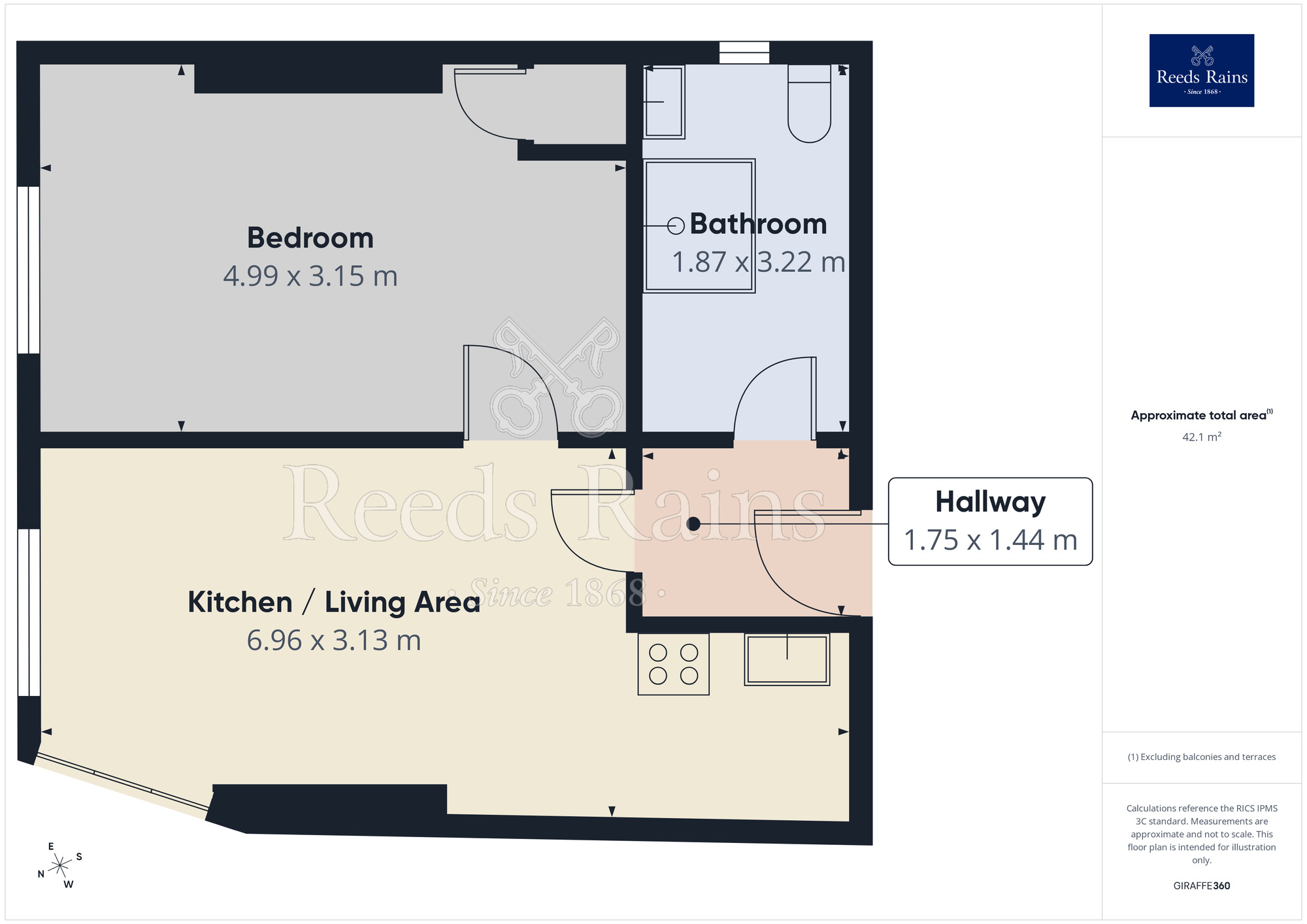 Floorplan of 1 bedroom Flat to rent, Wheelock Street, Middlewich, CW10