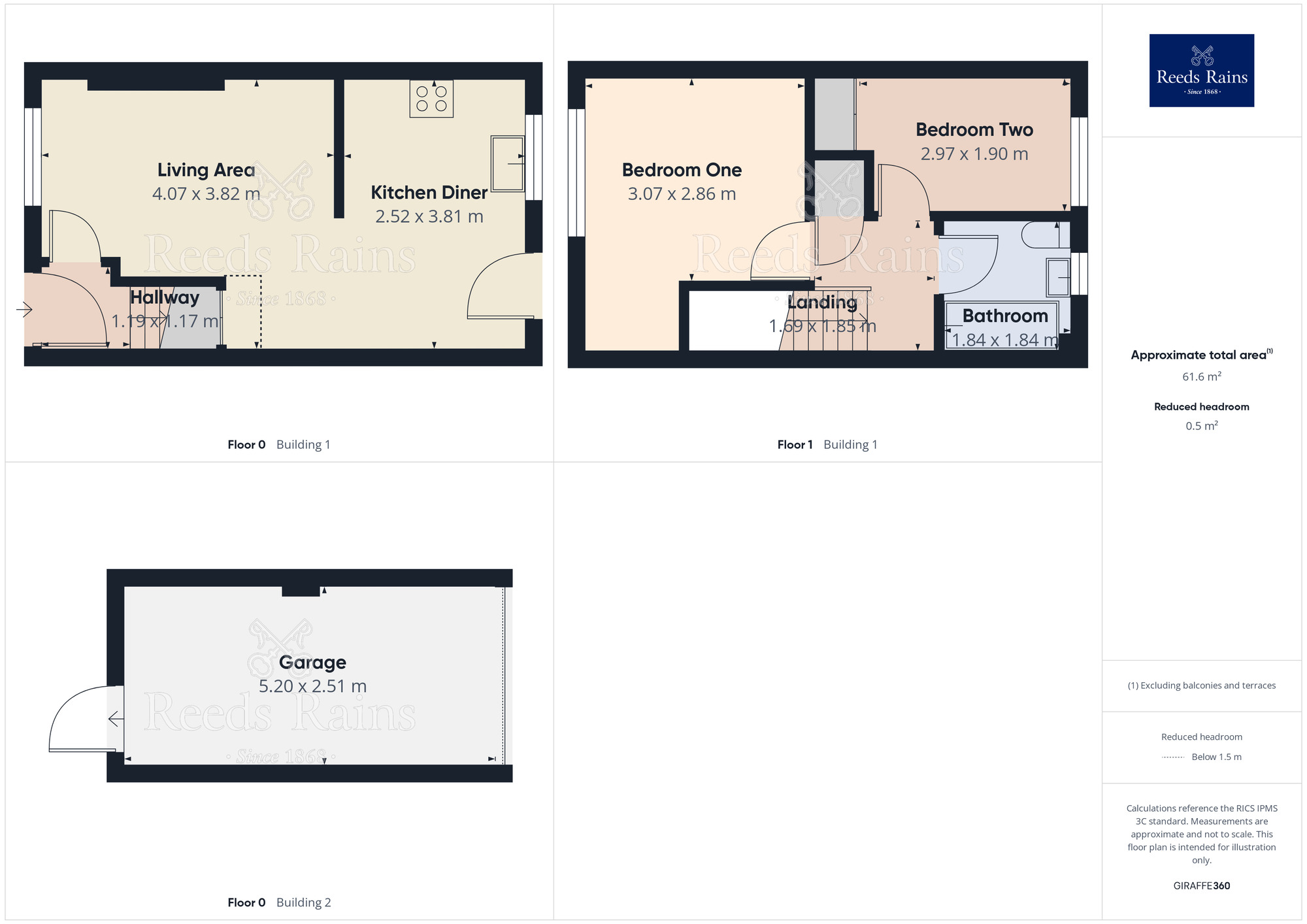 Floorplan of 2 bedroom Mid Terrace House for sale, Claremont Close, Northwich, Cheshire, CW9