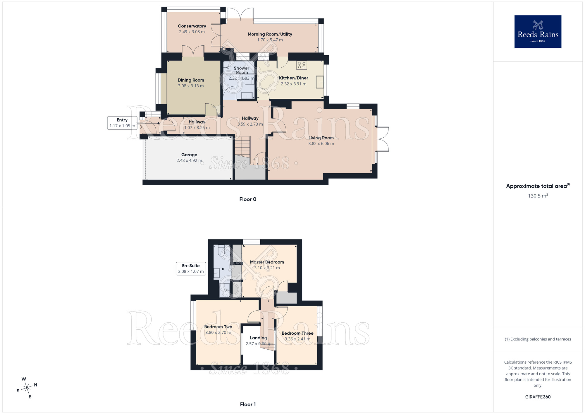 Floorplan of 3 bedroom Semi Detached Bungalow for sale, Whitlow Lane, Moulton, Cheshire, CW9