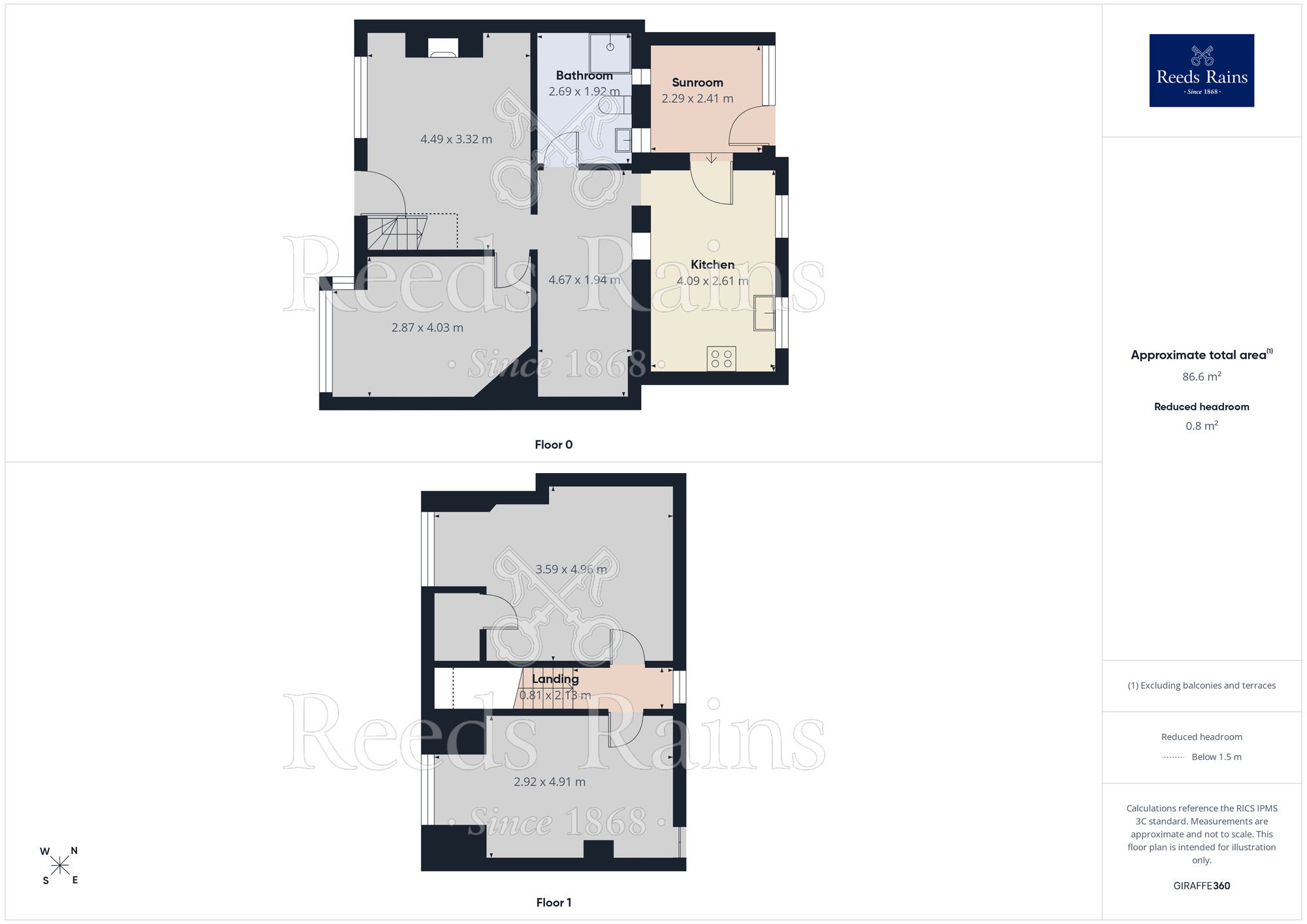 Floorplan of 2 bedroom Mid Terrace House for sale, Manor Avenue, Marston, Cheshire, CW9