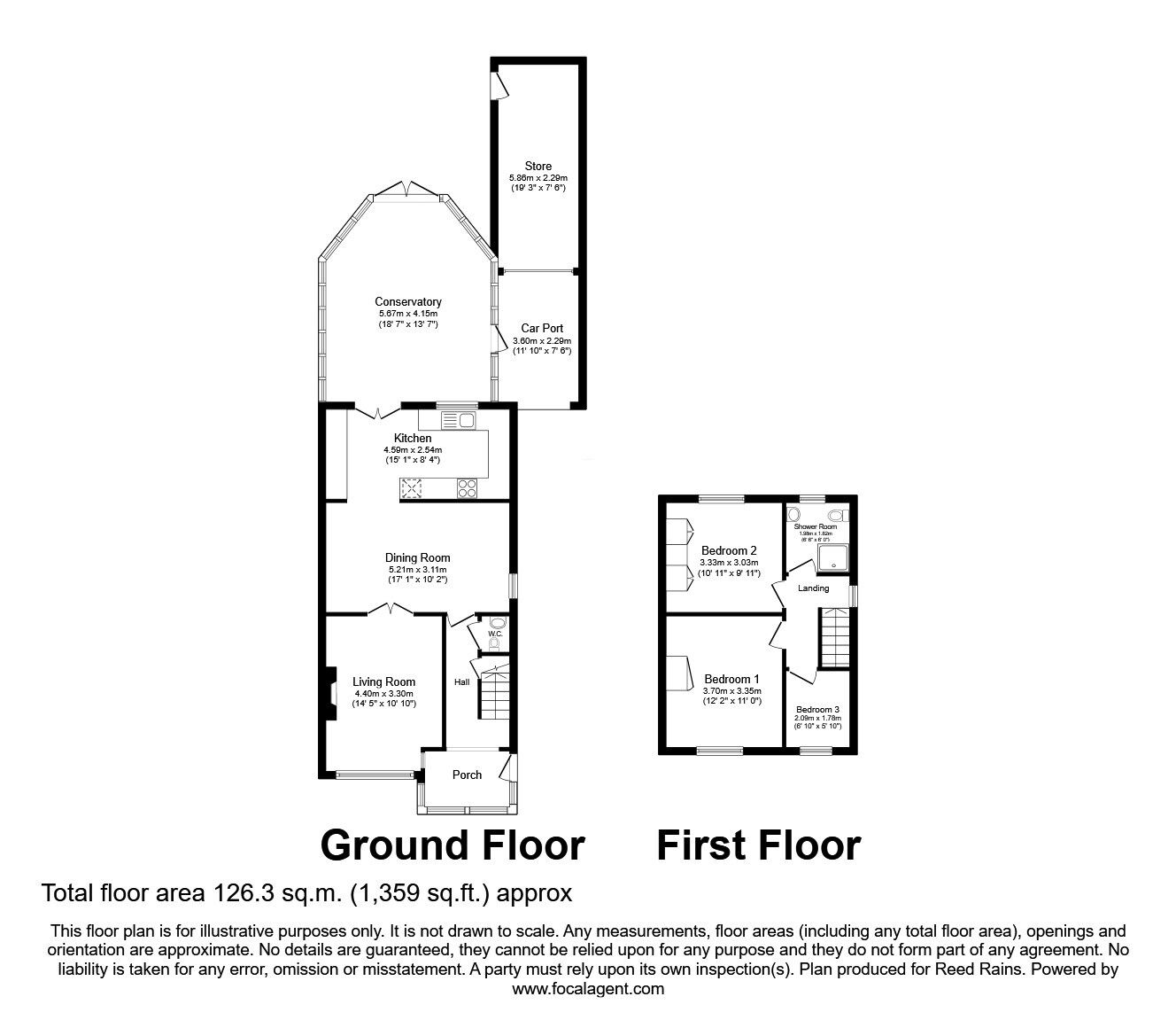 Floorplan of 3 bedroom Semi Detached House for sale, Chapel Street, Moulton, Cheshire, CW9
