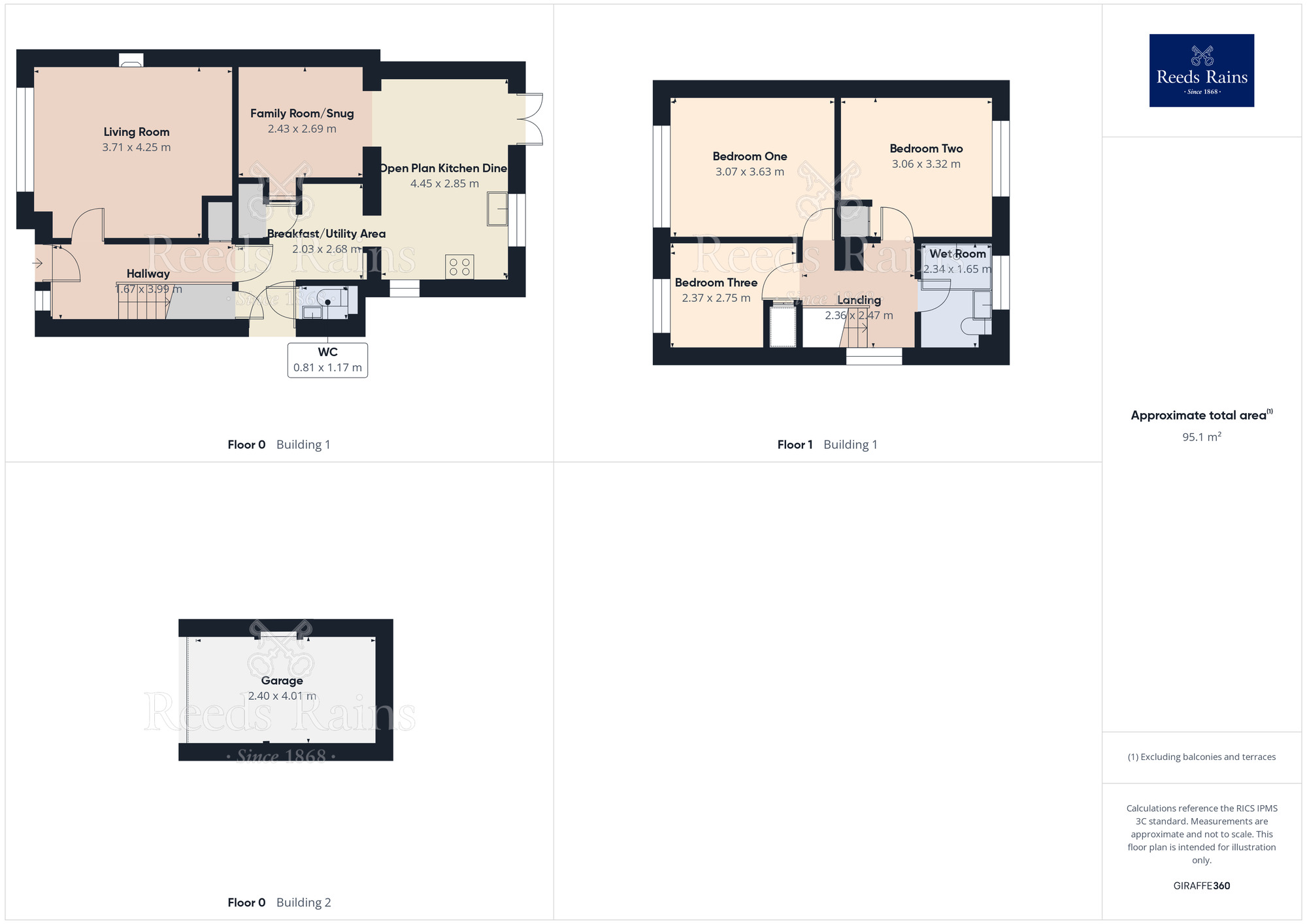 Floorplan of 3 bedroom Detached House for sale, Main Road, Moulton, Cheshire, CW9