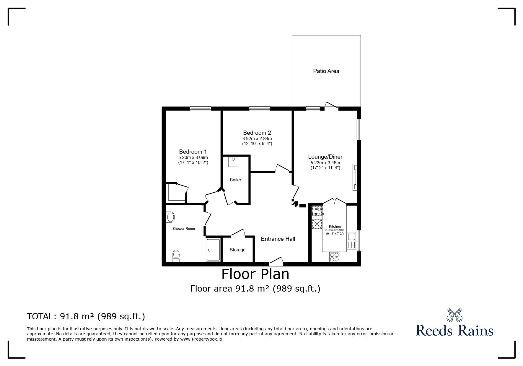 Floorplan of 2 bedroom Flat for sale, Chester Way, Northwich, Cheshire, CW9