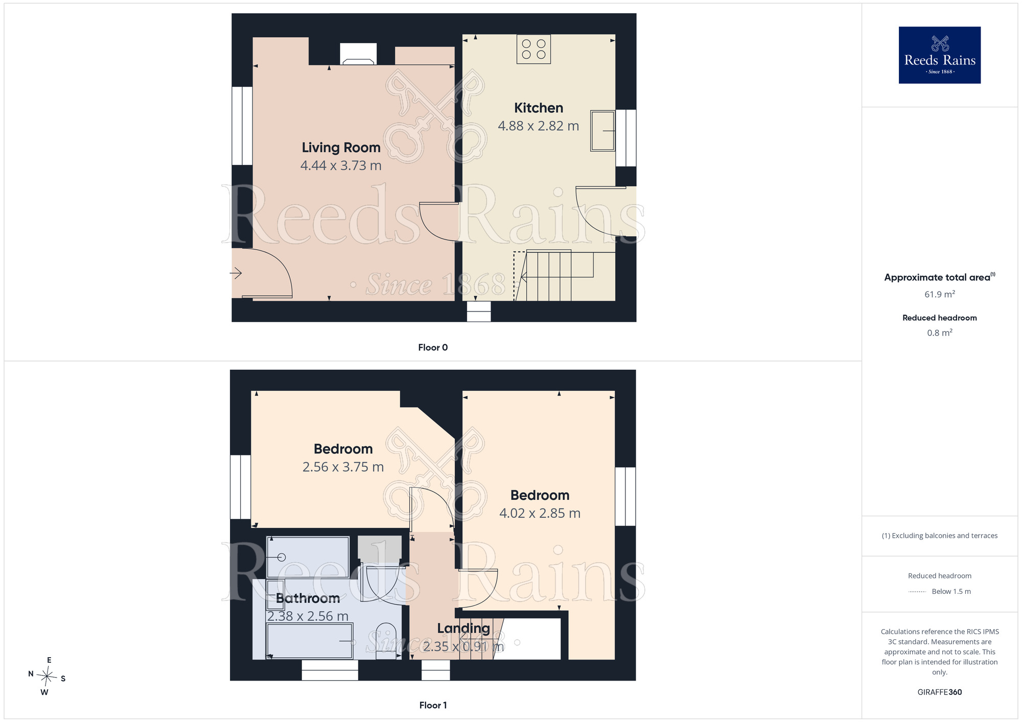 Floorplan of 2 bedroom Semi Detached House for sale, Cuddington Lane, Cuddington, Cheshire, CW8