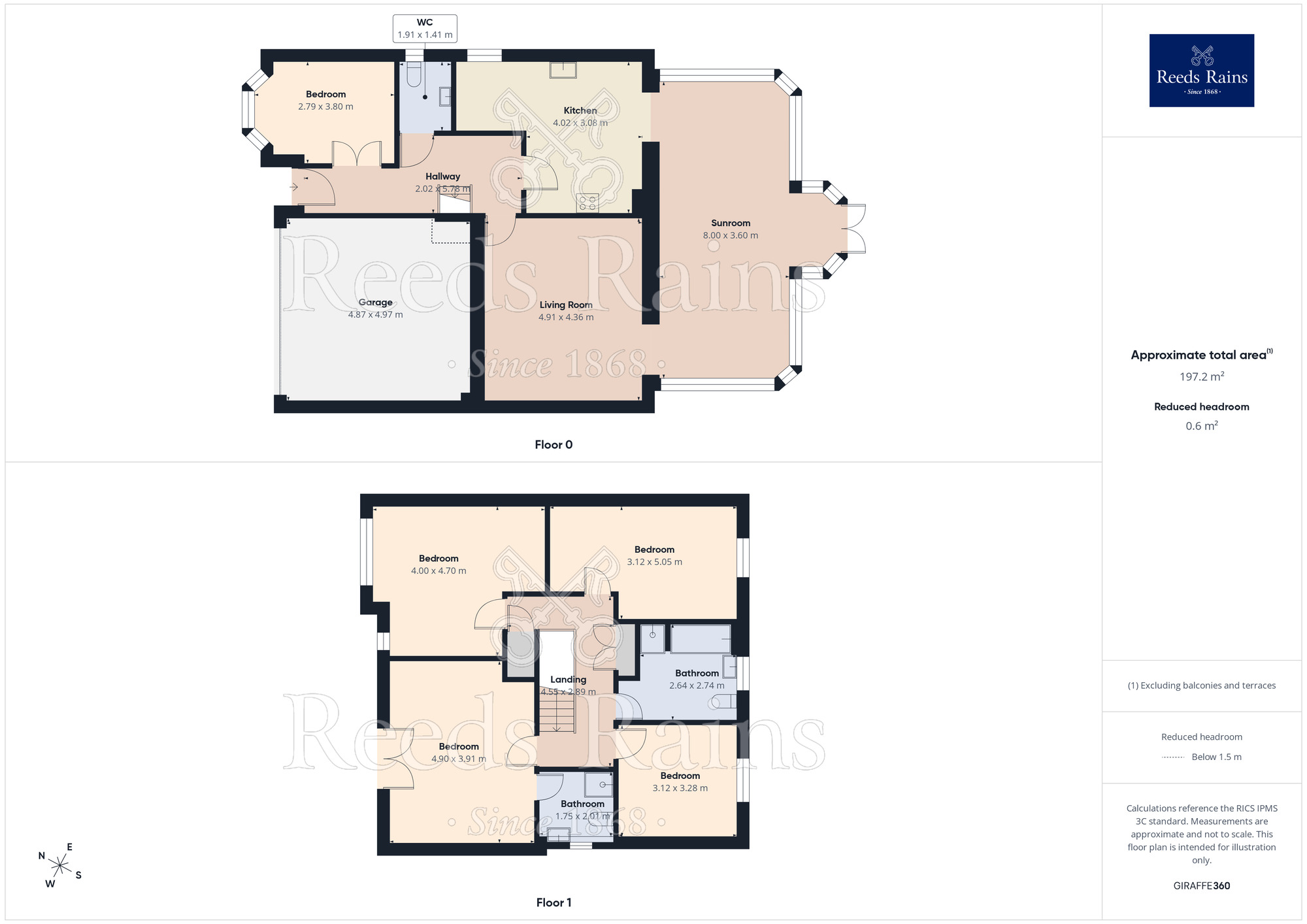 Floorplan of 4 bedroom Detached House for sale, Sandy Way, Winsford, Cheshire, CW7