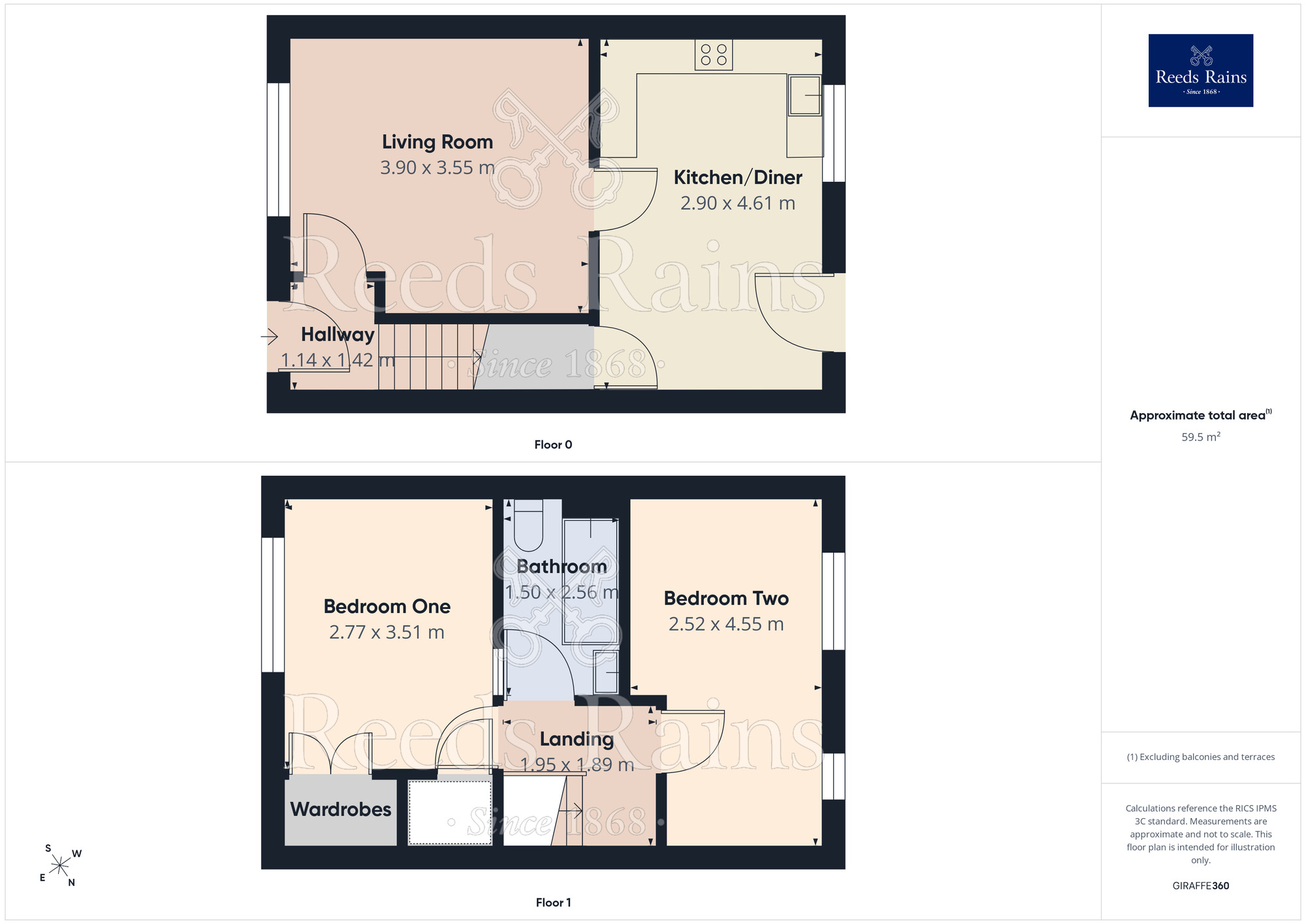 Floorplan of 2 bedroom Mid Terrace House for sale, Simmonds Close, Northwich, Cheshire, CW9