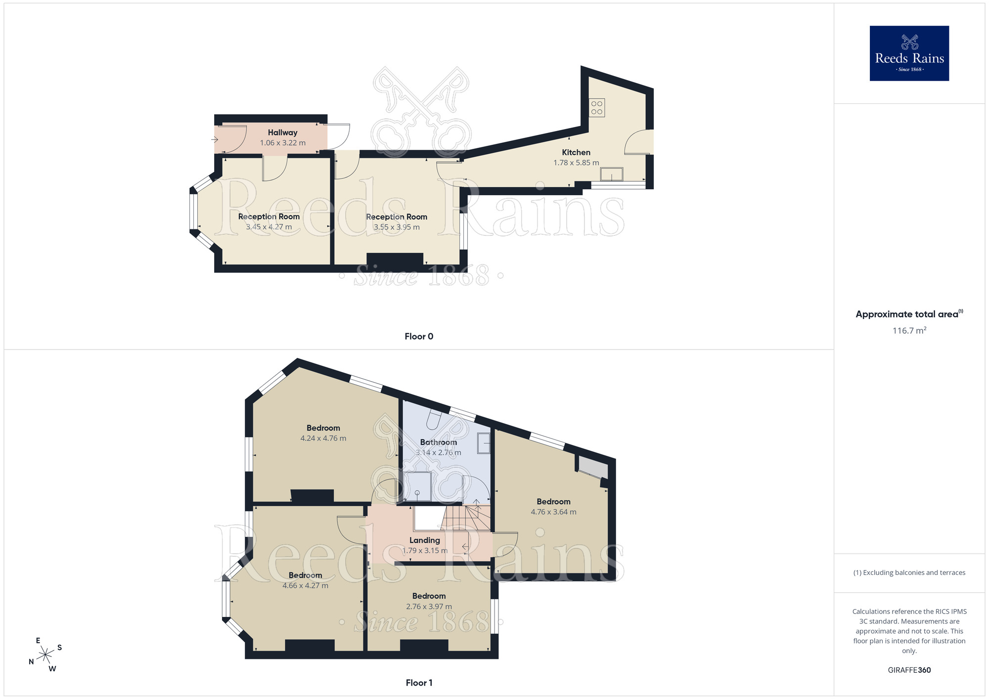 Floorplan of 4 bedroom End Terrace House to rent, Station Road, Northwich, Cheshire, CW9