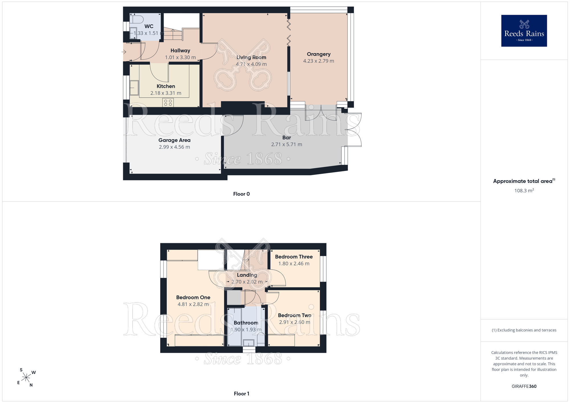 Floorplan of 3 bedroom Semi Detached House for sale, David Street, Northwich, Cheshire, CW8