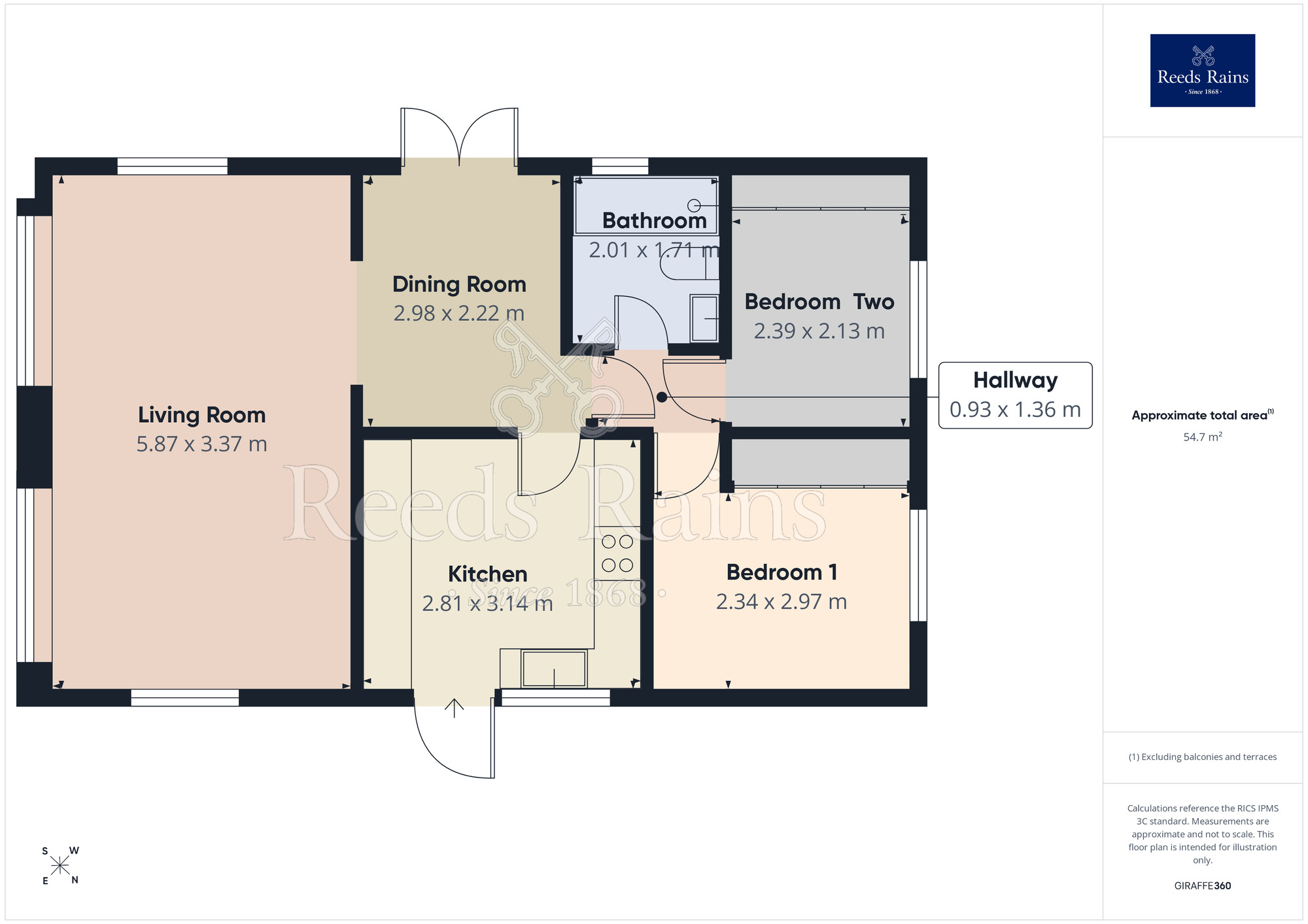 Floorplan of 2 bedroom Park Home Property for sale, Warrington Road, Bartington, Cheshire, CW8