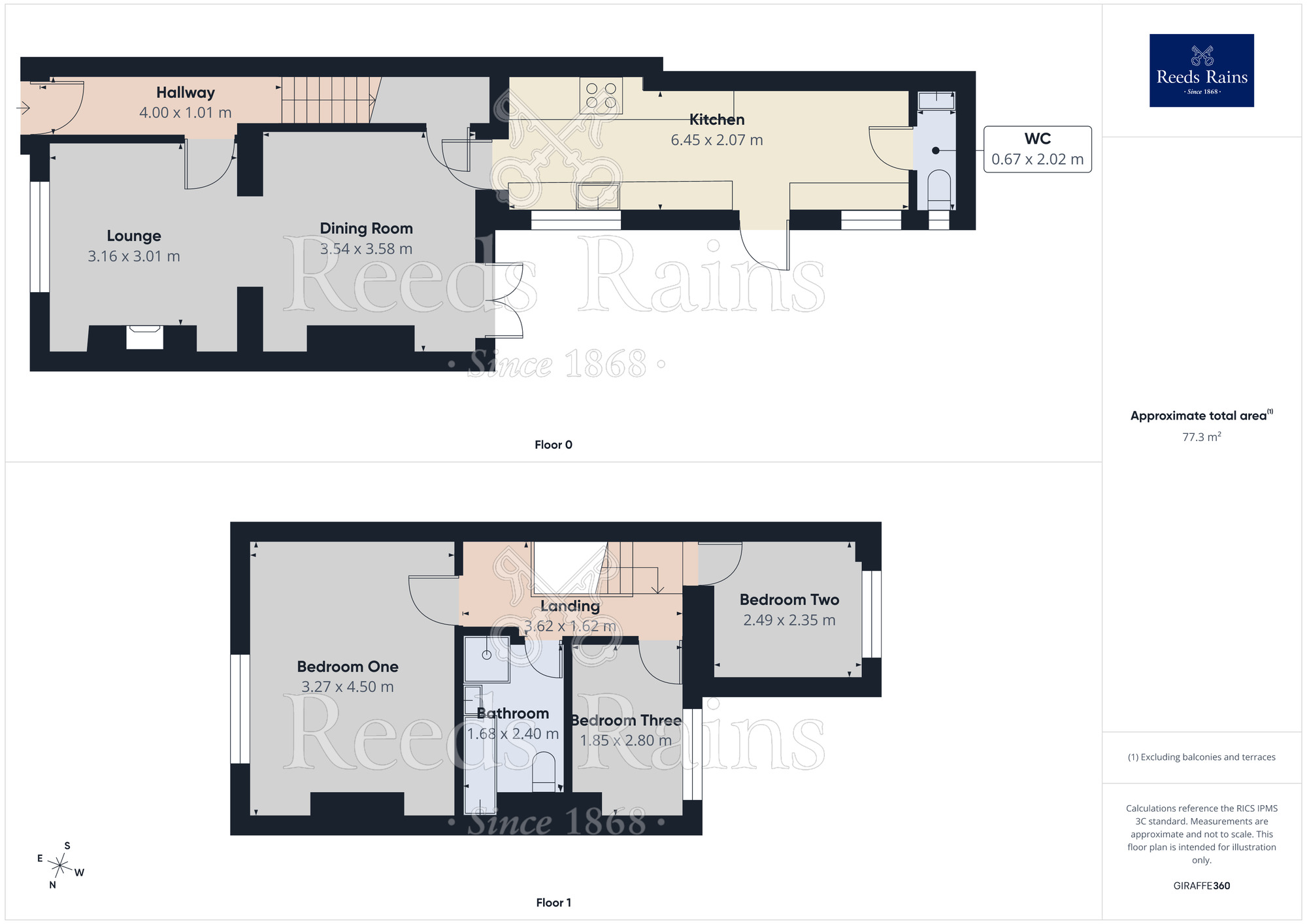 Floorplan of 3 bedroom Mid Terrace House for sale, Brook Street, Northwich, Cheshire, CW9