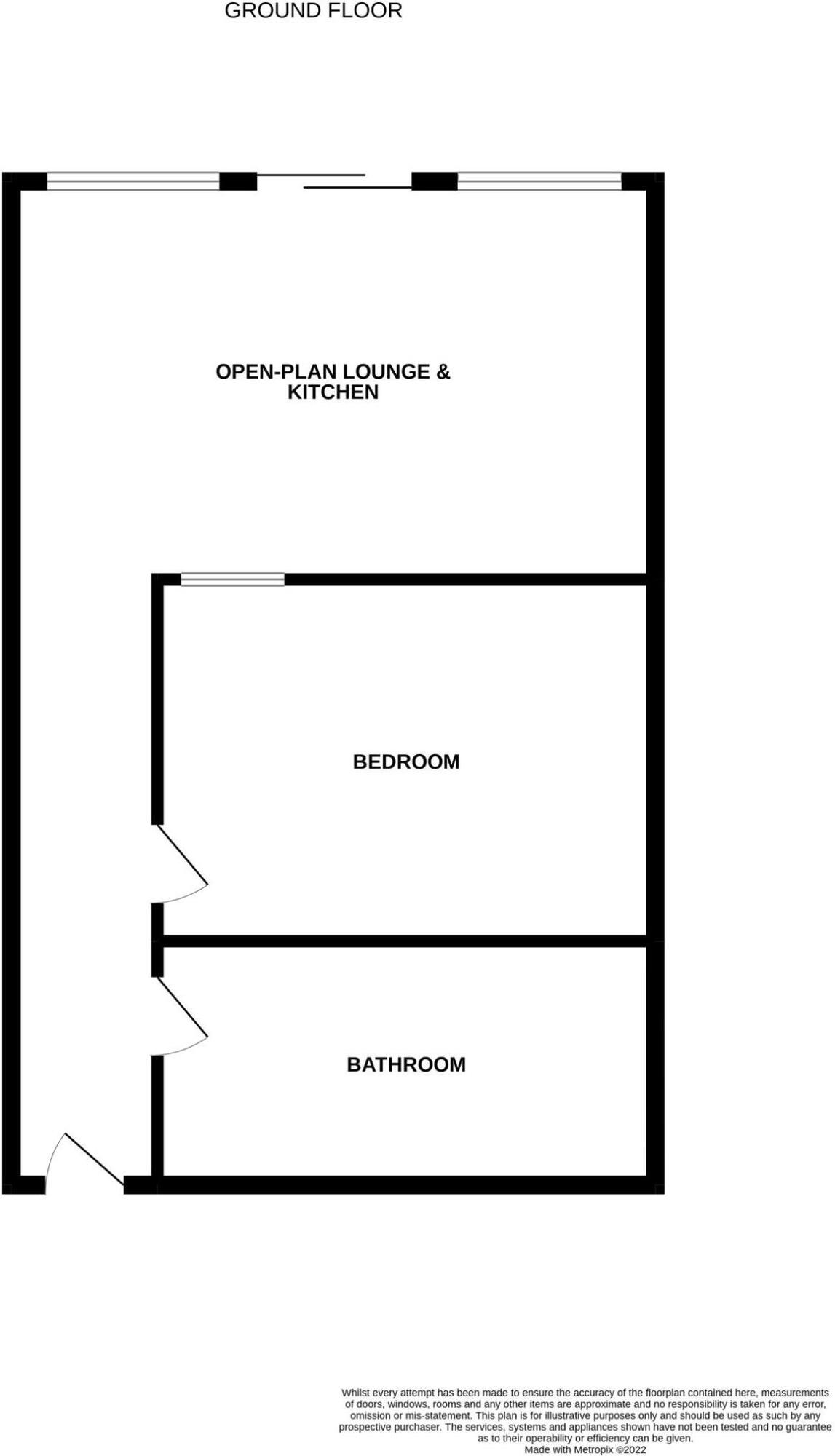 Floorplan of 1 bedroom Flat for sale, Thurland Street, Nottingham, Nottinghamshire, NG1