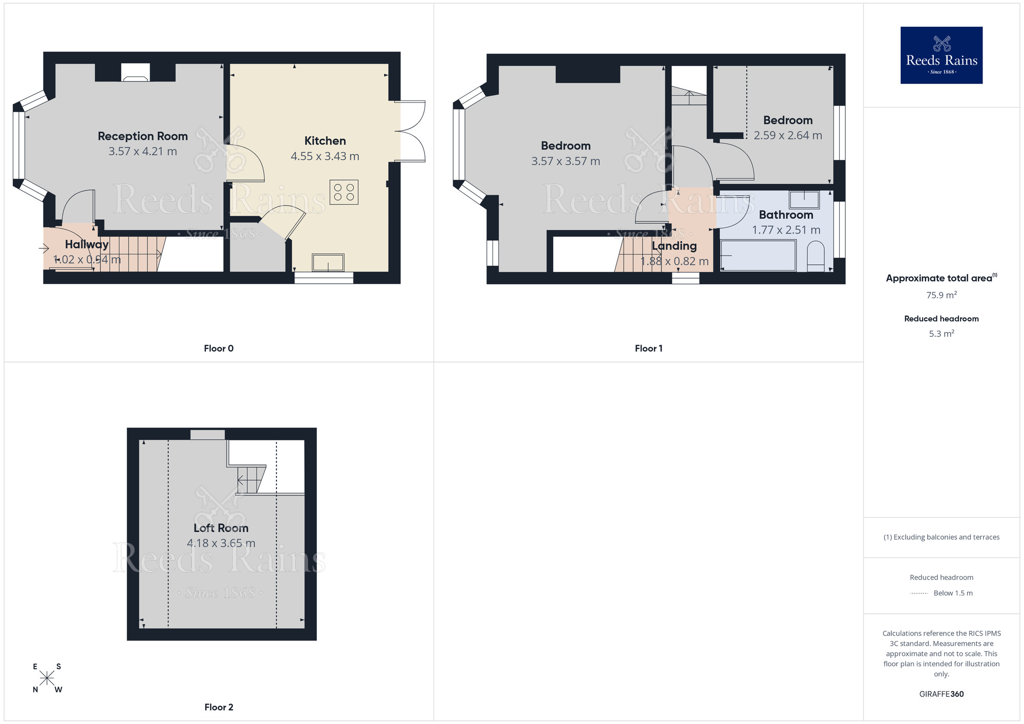 Floorplan of 2 bedroom Semi Detached House to rent, King Street, Middlewich, Cheshire, CW10