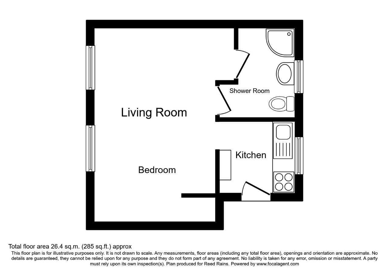Floorplan of  Flat to rent, Flat 3 The Warehouse Back Lane, Ossett, West Yorkshire, WF5