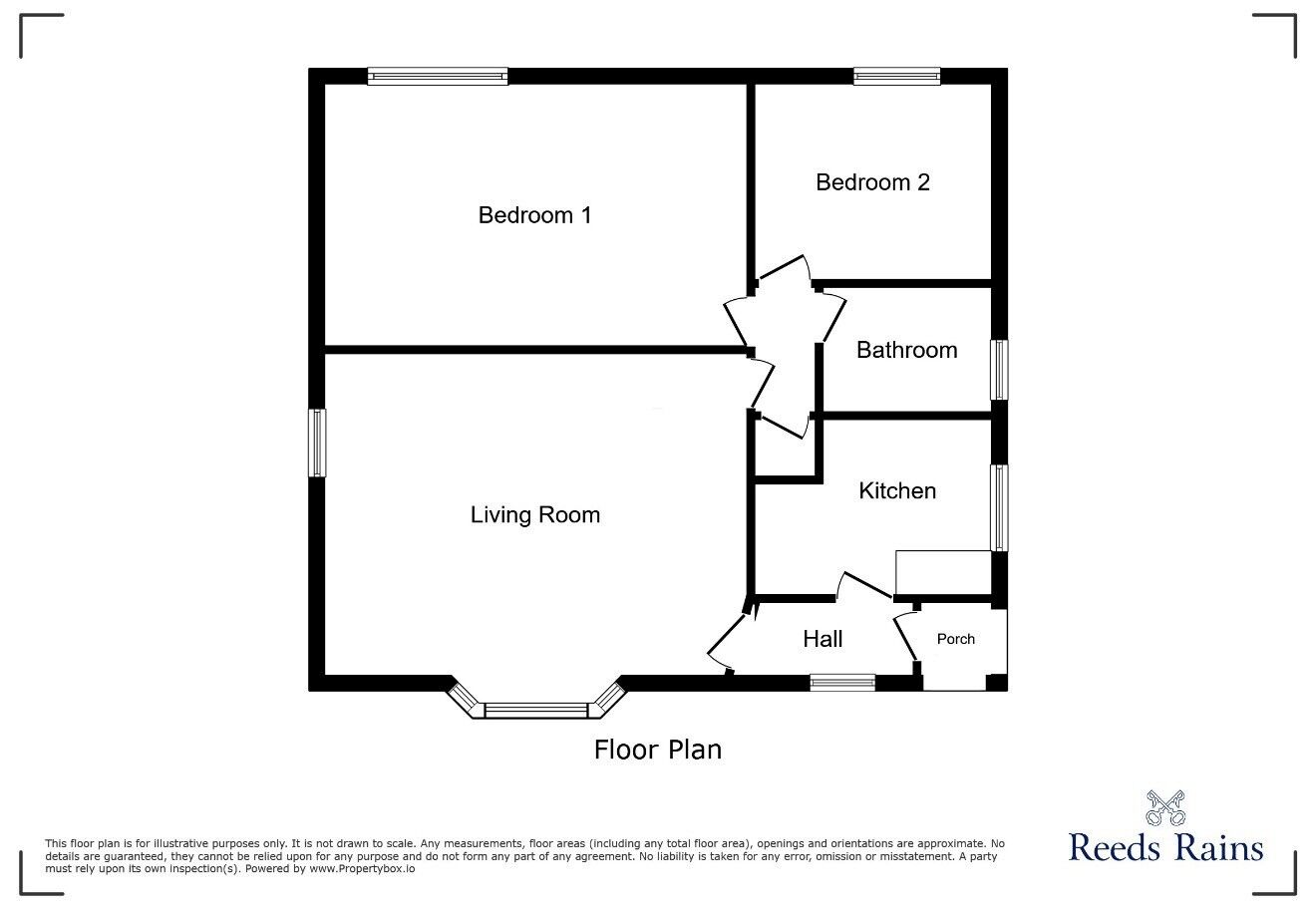 Floorplan of 2 bedroom Detached Bungalow for sale, Dimple Wells Lane, Ossett, West Yorkshire, WF5