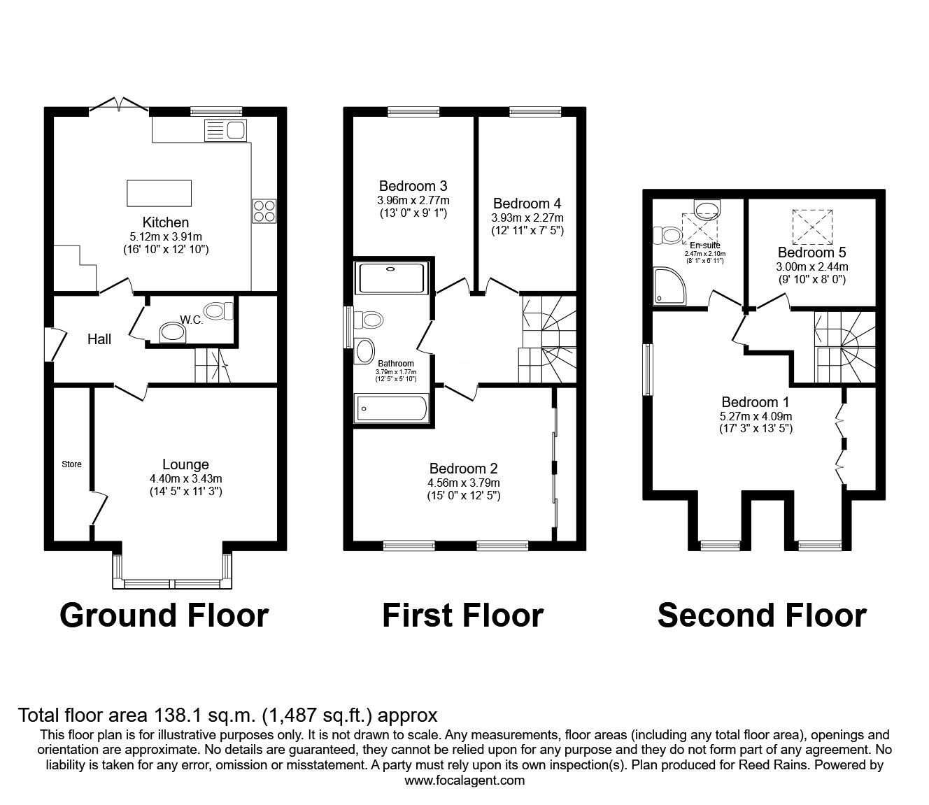 Floorplan of 5 bedroom Semi Detached House for sale, York Road, Dewsbury, West Yorkshire, WF12