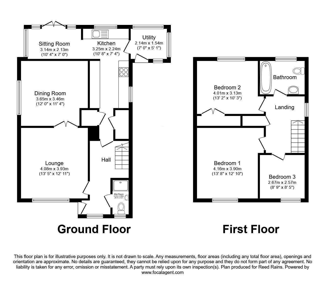 Floorplan of 3 bedroom Detached House for sale, 5 Longlands Close, West Yorkshire, WF5