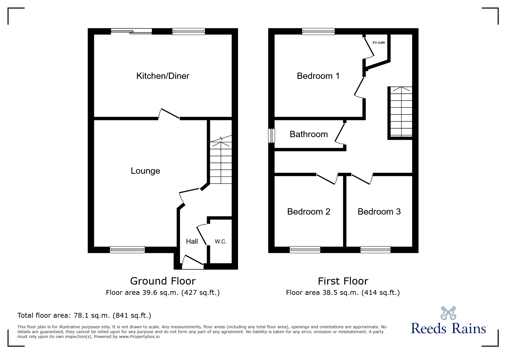 Floorplan of 3 bedroom Semi Detached House for sale, Kingfisher Way, Dewsbury, West Yorkshire, WF12