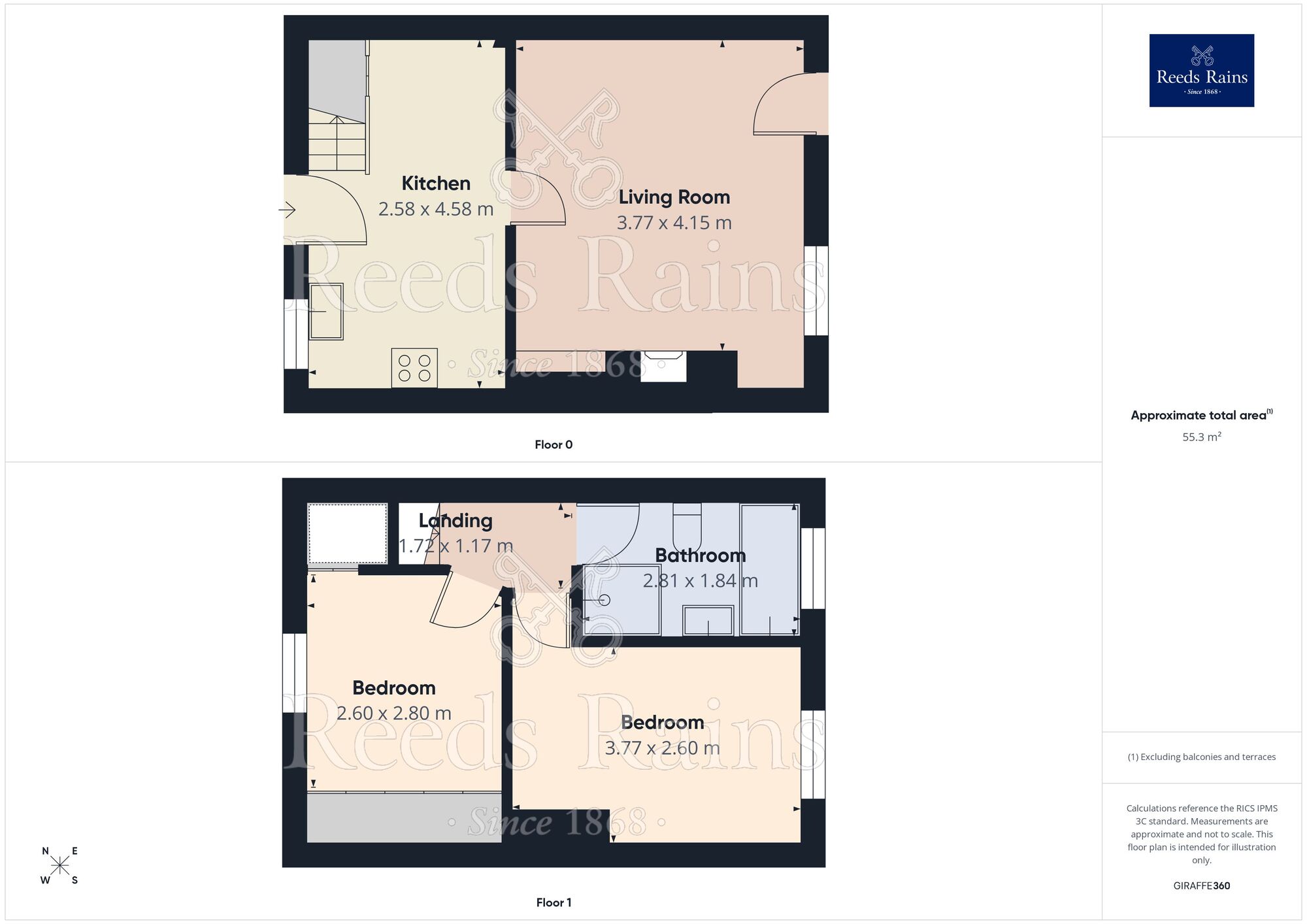 Floorplan of 2 bedroom Mid Terrace House for sale, George Street, Horbury, West Yorkshire, WF4