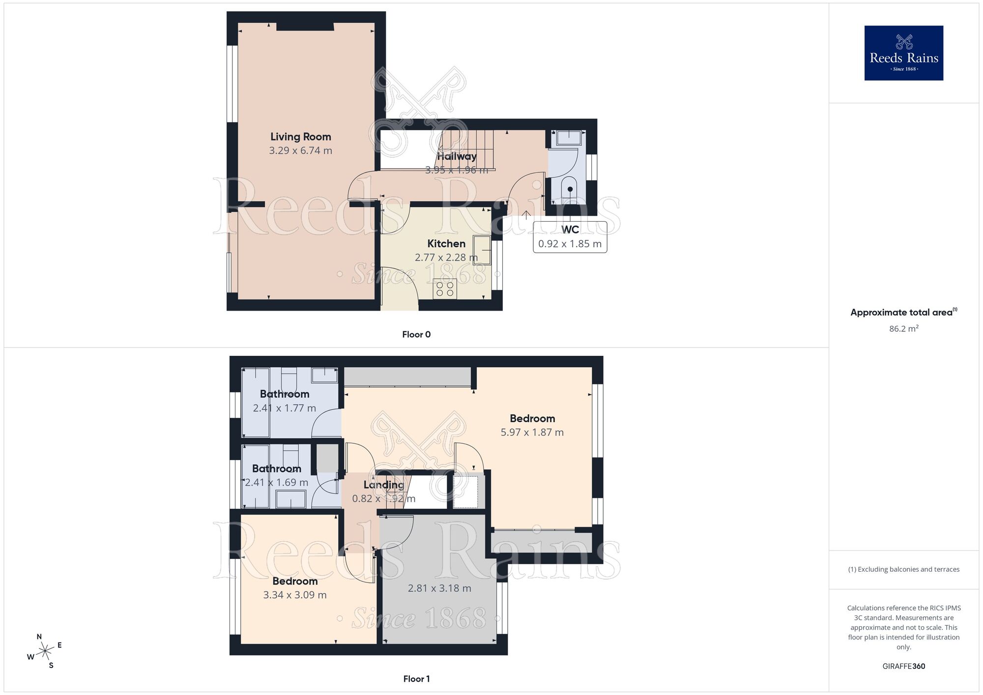 Floorplan of 3 bedroom Detached House for sale, Crown Point Drive, West Yorkshire, WF5