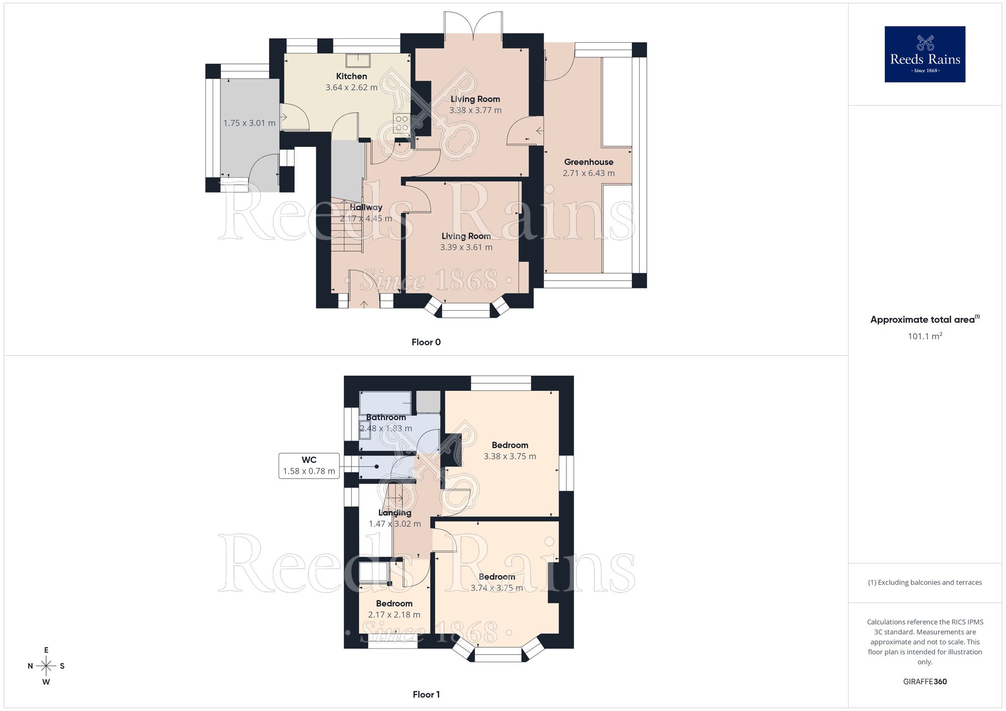 Floorplan of 3 bedroom Detached House for sale, St. Michaels Mount, Thornhill, Dewsbury, West Yorkshire, WF12
