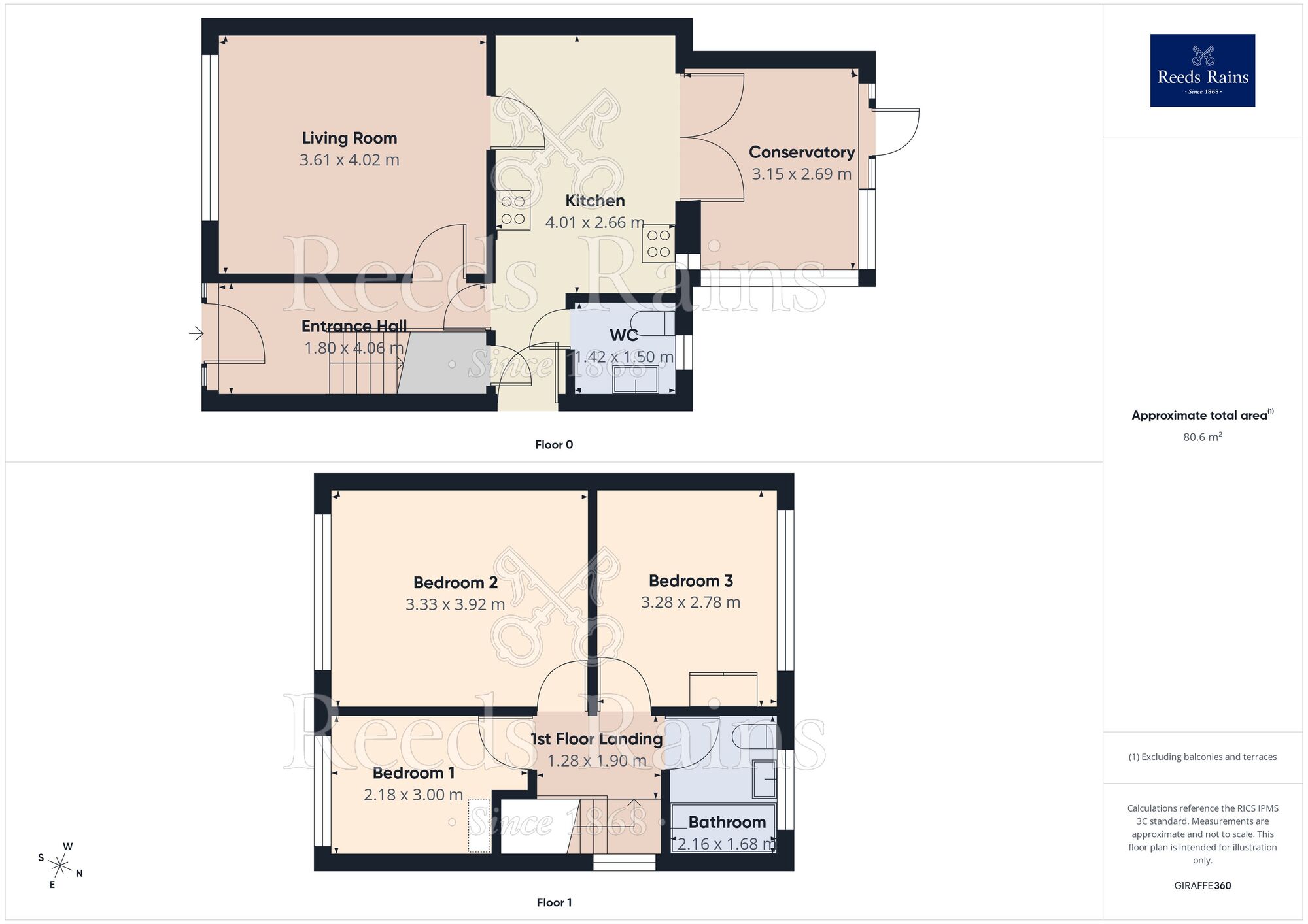Floorplan of 3 bedroom Detached House for sale, Old Road, Overton, West Yorkshire, WF4