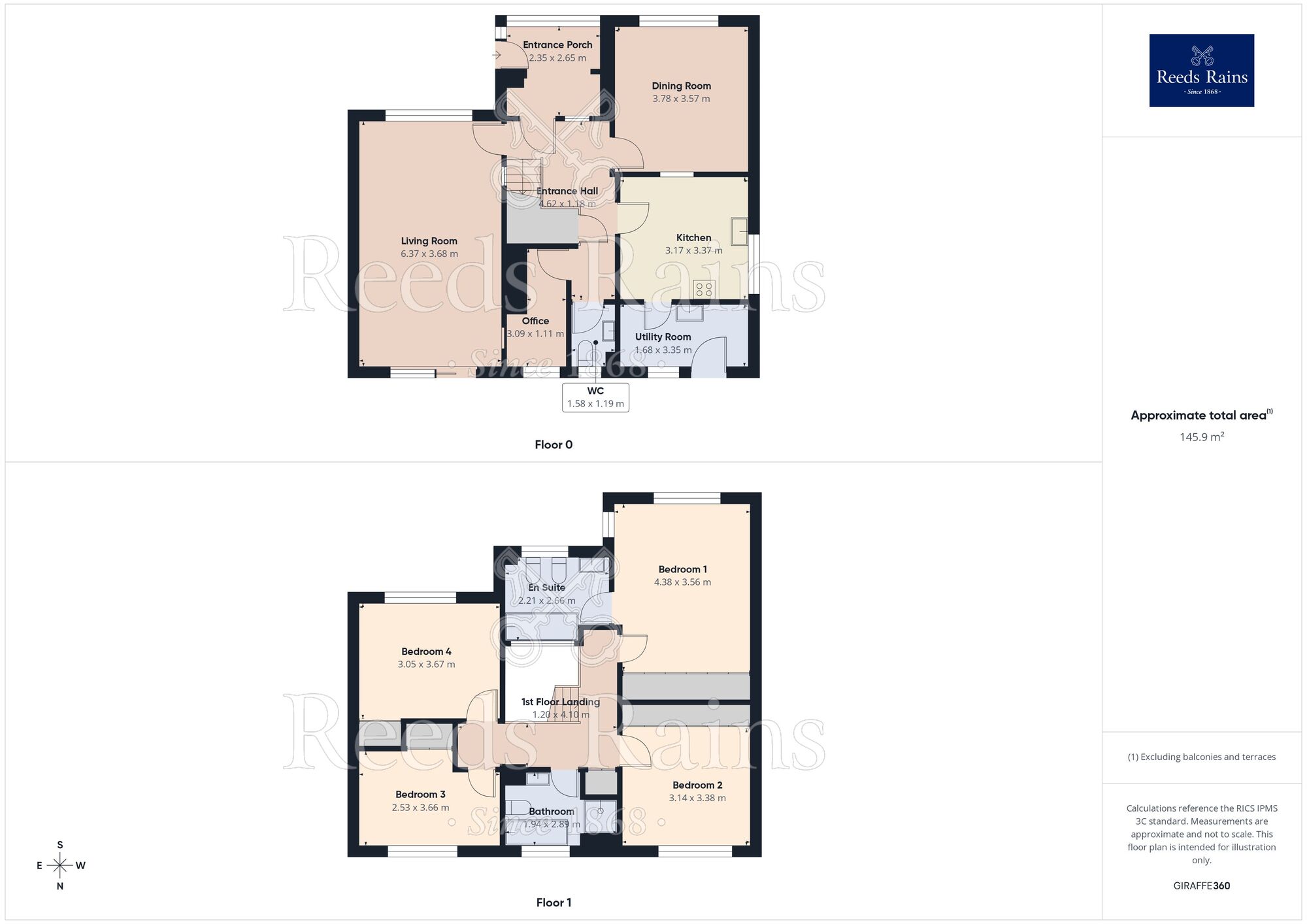 Floorplan of 4 bedroom Detached House for sale, Lime Street, Ossett, West Yorkshire, WF5