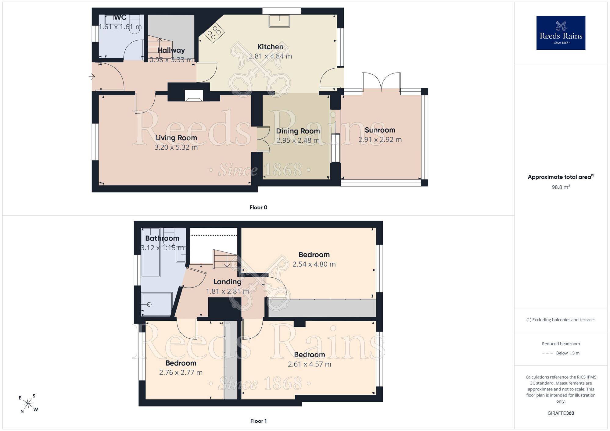Floorplan of 3 bedroom Semi Detached House for sale, Broadowler Lane, Ossett, West Yorkshire, WF5