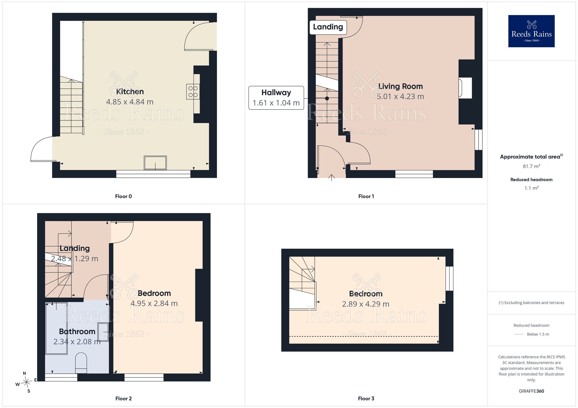 Floorplan of 2 bedroom Semi Detached House for sale, Walker Street, Earlsheaton, West Yorkshire, WF12