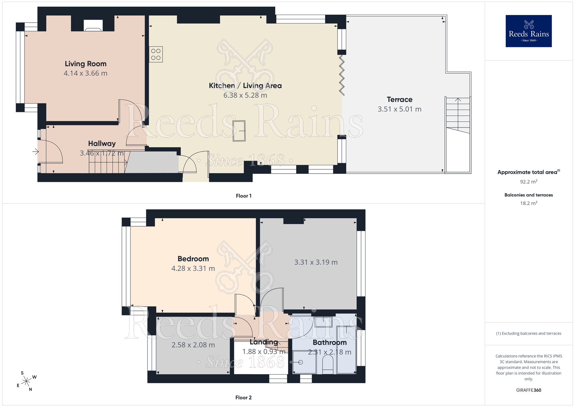 Floorplan of 3 bedroom Semi Detached House for sale, Birchen Avenue, Ossett, West Yorkshire, WF5