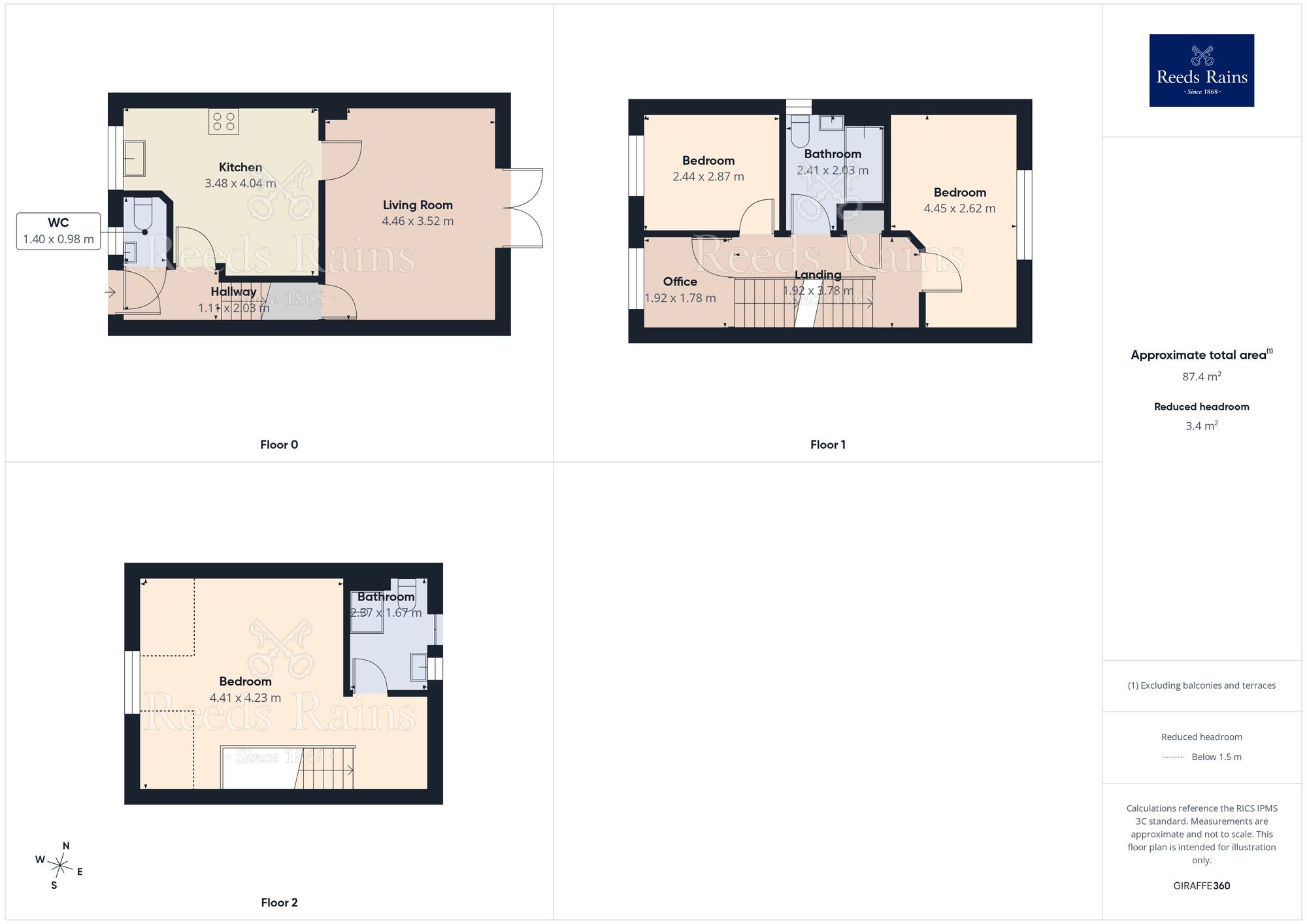 Floorplan of 3 bedroom Semi Detached House for sale, Bretton Way, Smithies, Barnsley, S71