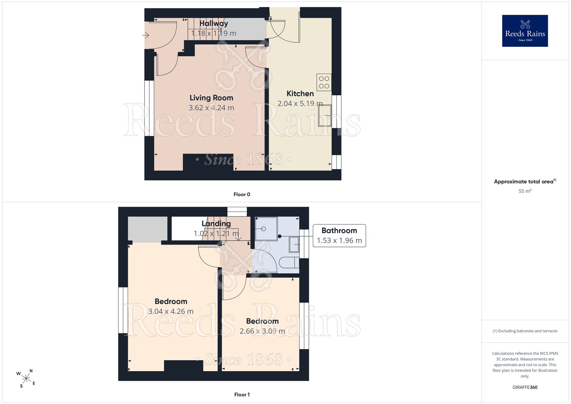 Floorplan of 2 bedroom Semi Detached House for sale, Bridle Lane, Ossett, West Yorkshire, WF5