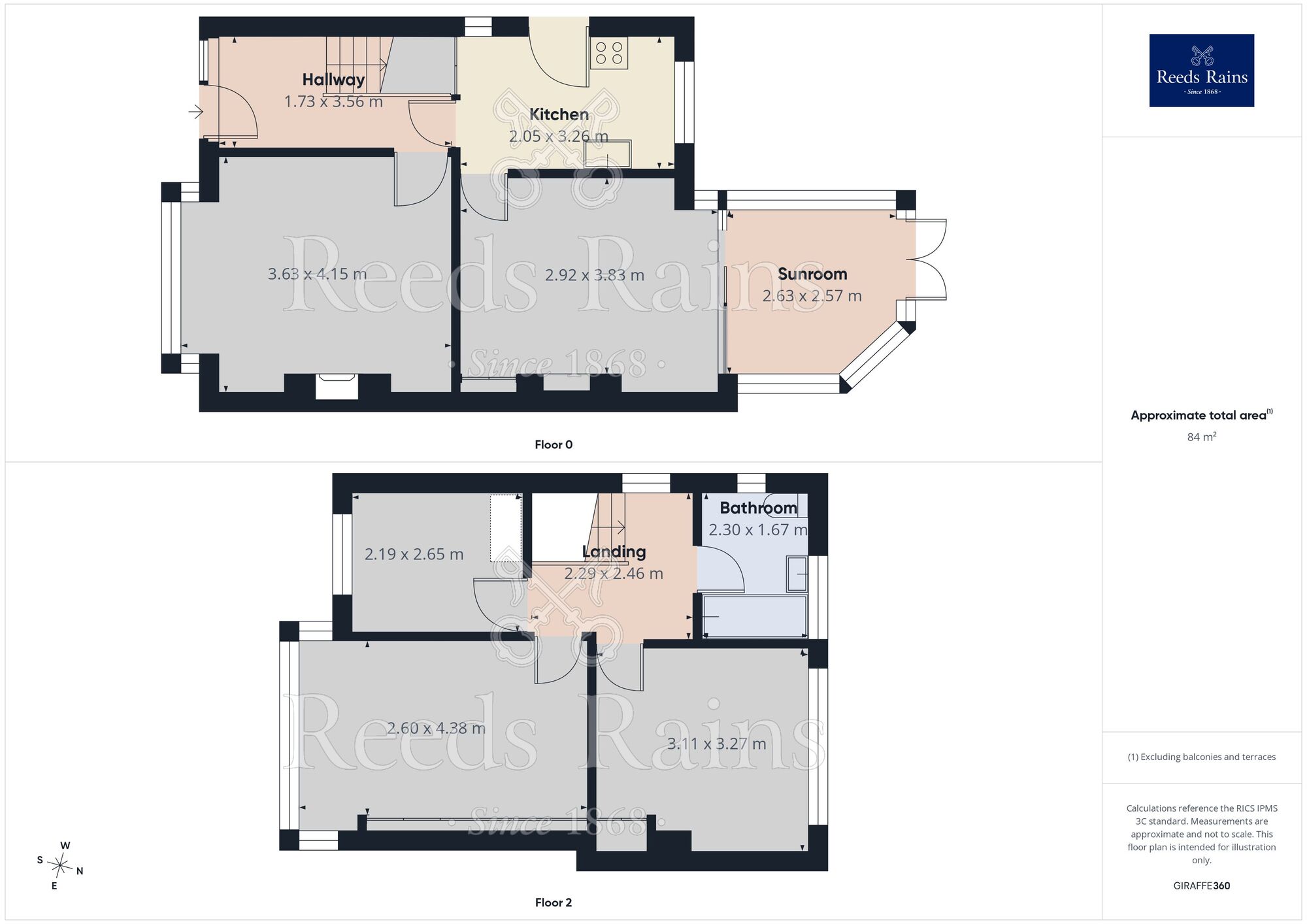 Floorplan of 3 bedroom Semi Detached House for sale, Broadowler Lane, Ossett, West Yorkshire, WF5