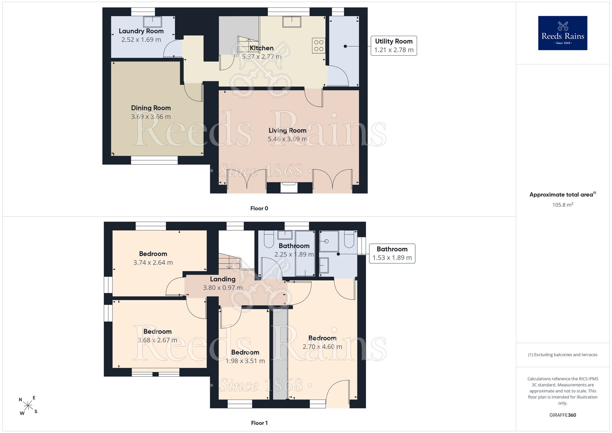 Floorplan of 4 bedroom Detached House for sale, Howroyds Yard, Ossett, West Yorkshire, WF5