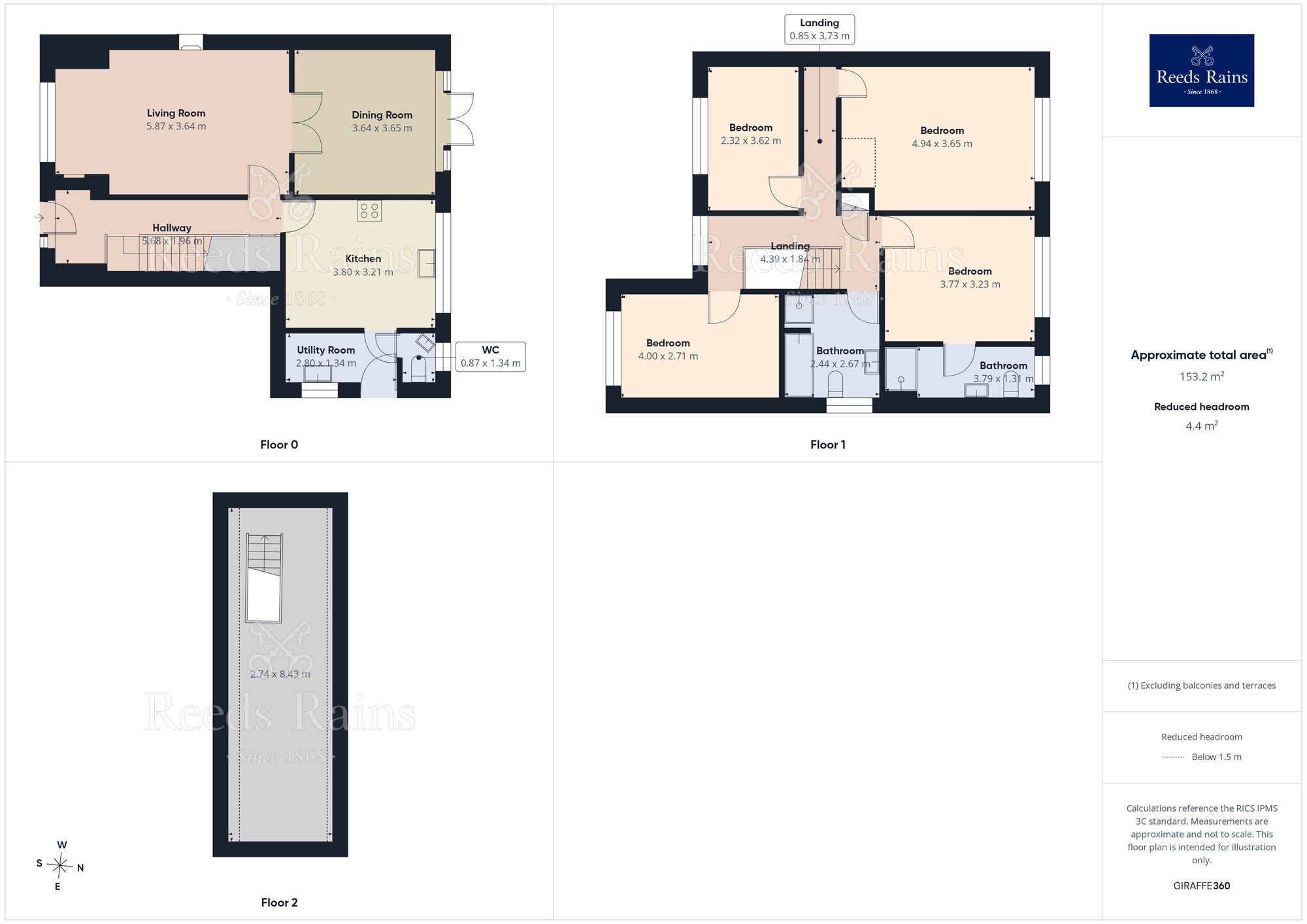 Floorplan of 5 bedroom Detached House for sale, Manor Road, Ossett, West Yorkshire, WF5