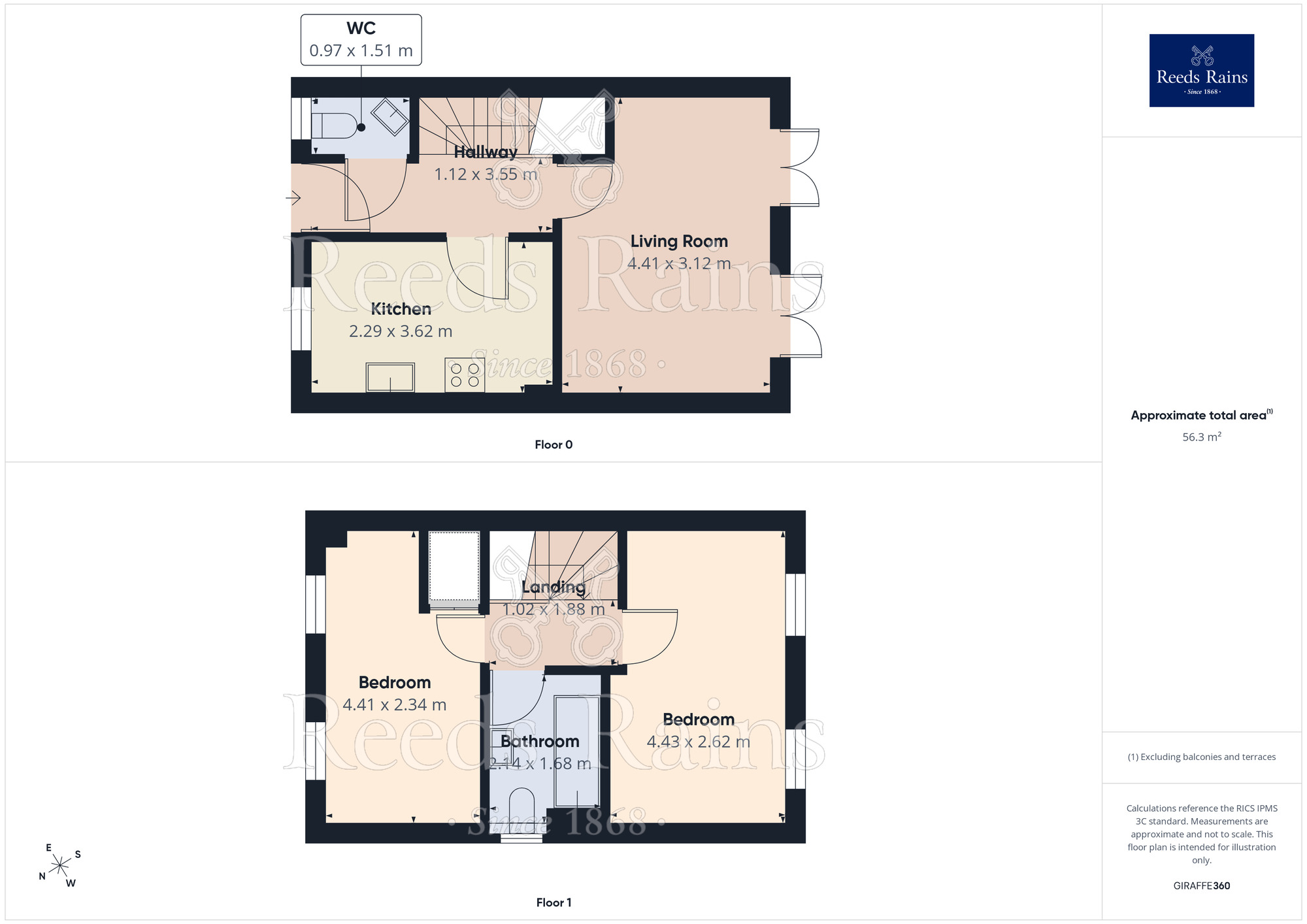 Floorplan of 2 bedroom Semi Detached House for sale, Mallard Close, Heckmondwike, West Yorkshire, WF16