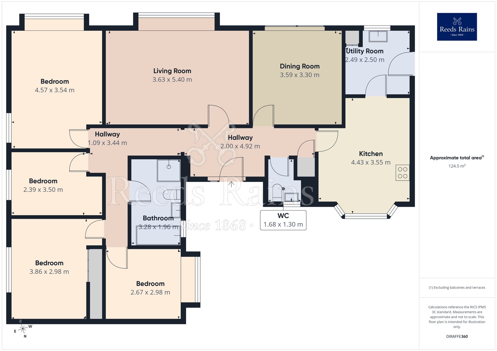 Floorplan of 4 bedroom Detached Bungalow for sale, Danesleigh Drive, Middlestown, West Yorkshire, WF4
