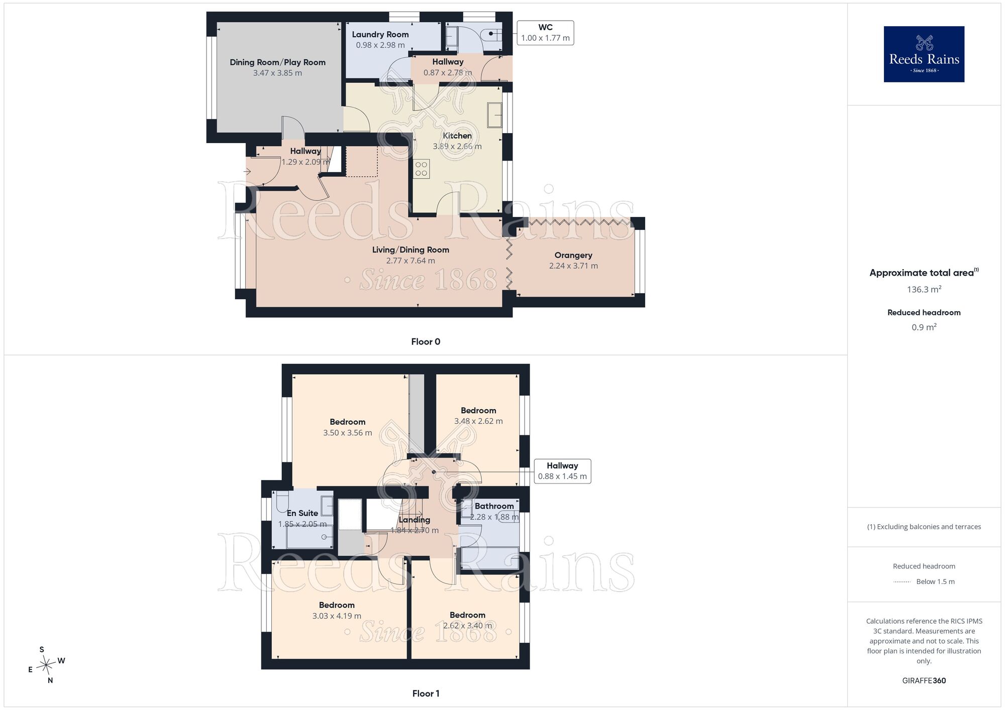 Floorplan of 4 bedroom Semi Detached House for sale, Whitley Spring Crescent, Ossett, West Yorkshire, WF5