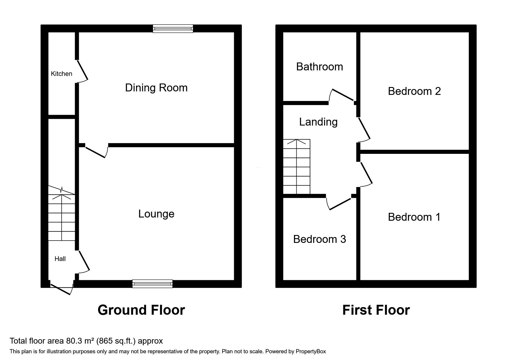 Floorplan of 3 bedroom Semi Detached House to rent, Scott Avenue, Hindley, Lancashire, WN2