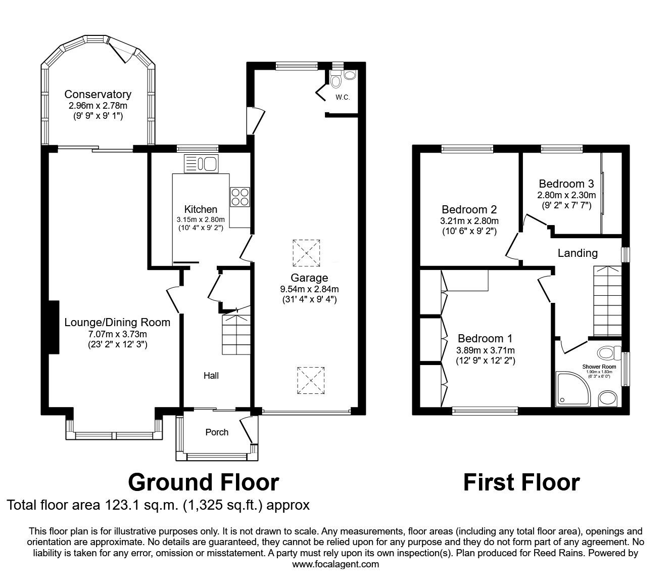 Floorplan of 3 bedroom Semi Detached House for sale, Lawns Avenue, Orrell, Greater Manchester, WN5