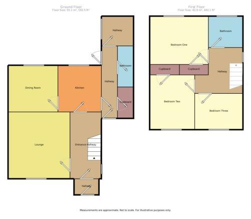 Floorplan of 3 bedroom Semi Detached House to rent, Seatoller Place, Wigan, Greater Manchester, WN5