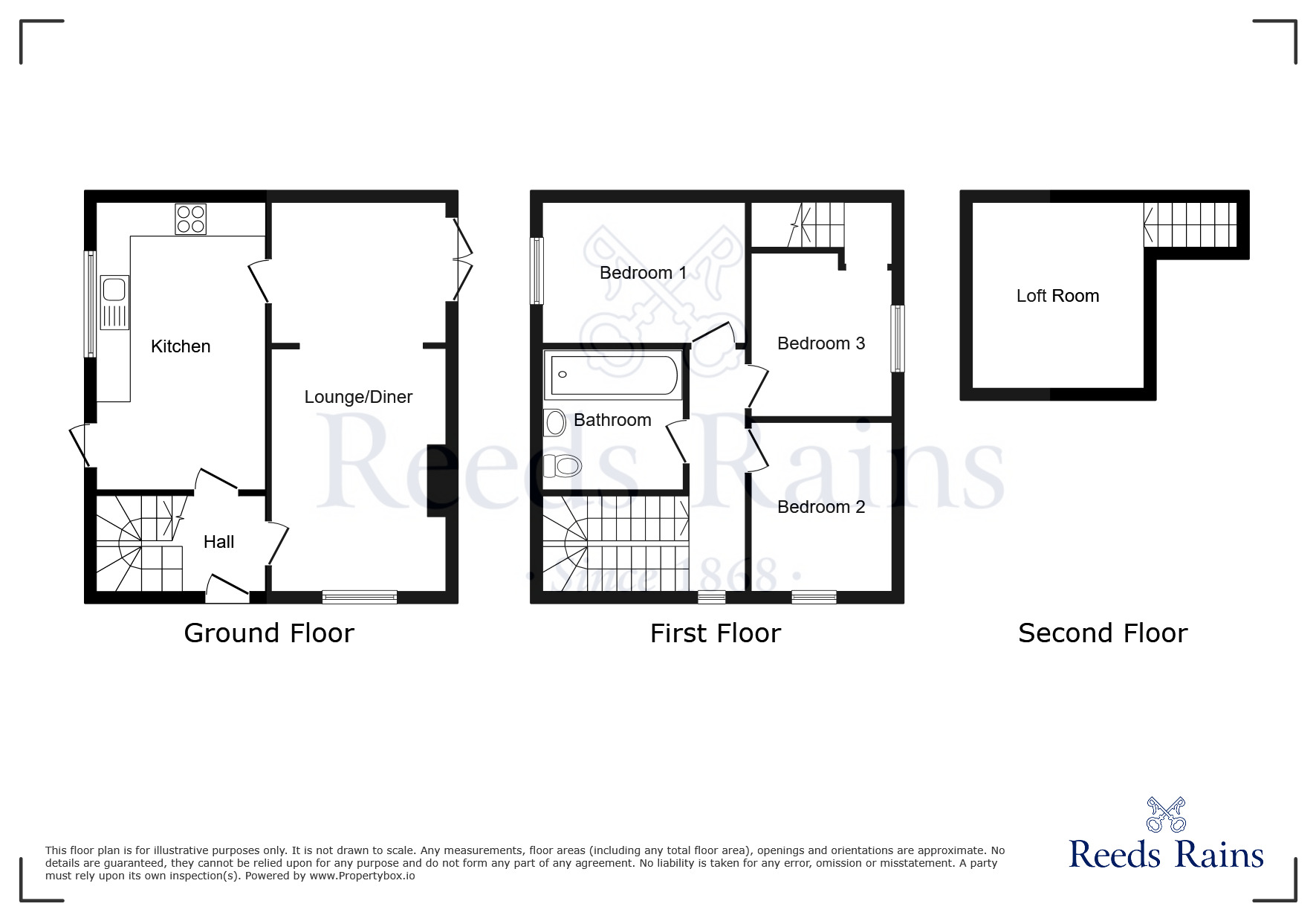 Floorplan of 3 bedroom Semi Detached House for sale, Ambleside, Wigan, Greater Manchester, WN5