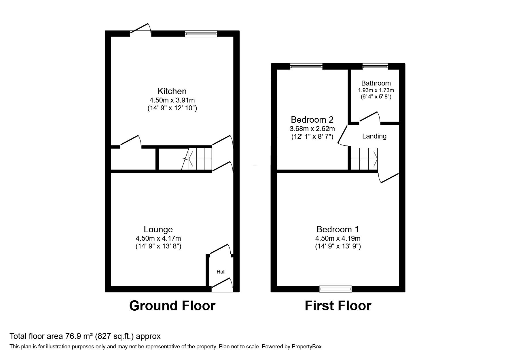 Floorplan of 2 bedroom End Terrace House to rent, Francis Street, Hindley, Greater Manchester, WN2