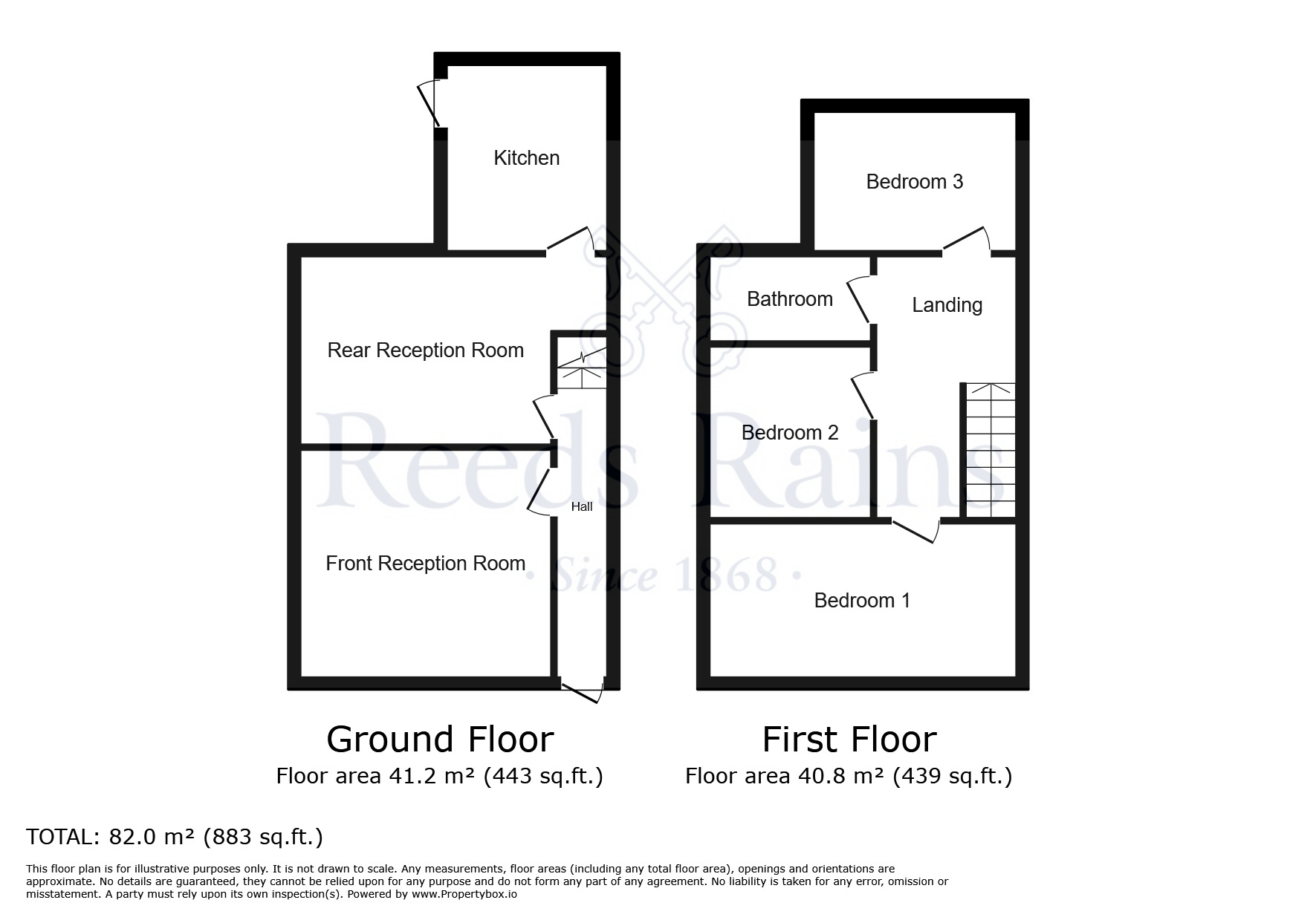 Floorplan of 3 bedroom Mid Terrace House for sale, Ridyard Street, Wigan, Greater Manchester, WN5