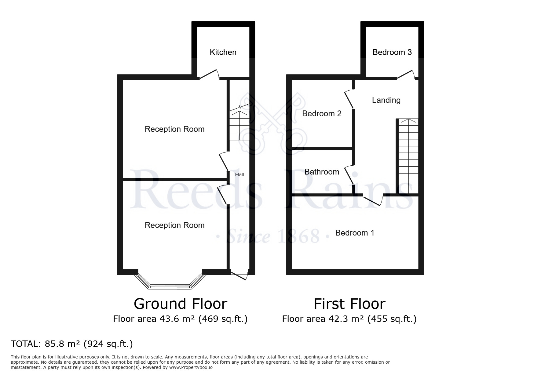 Floorplan of 3 bedroom Mid Terrace House for sale, Warrington Road, Wigan, Greater Manchester, WN5