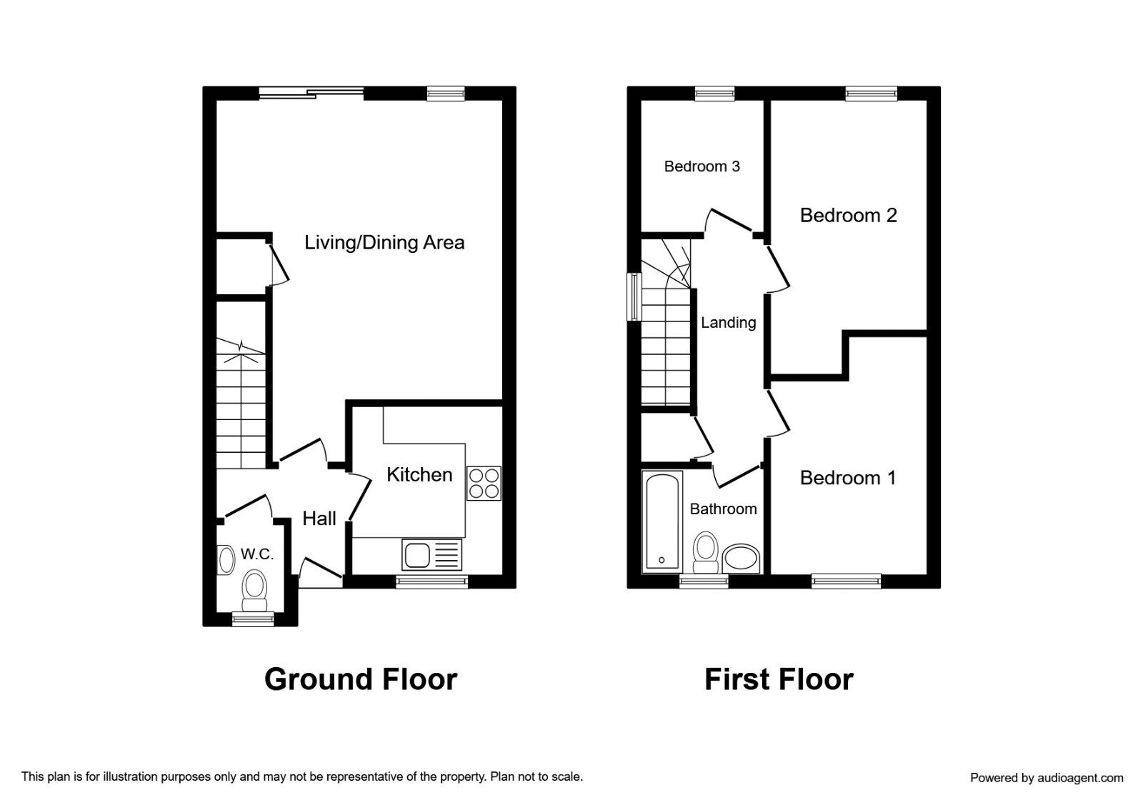 Floorplan of 3 bedroom Semi Detached House for sale, Sherwood Drive, Wigan, Greater Manchester, WN5