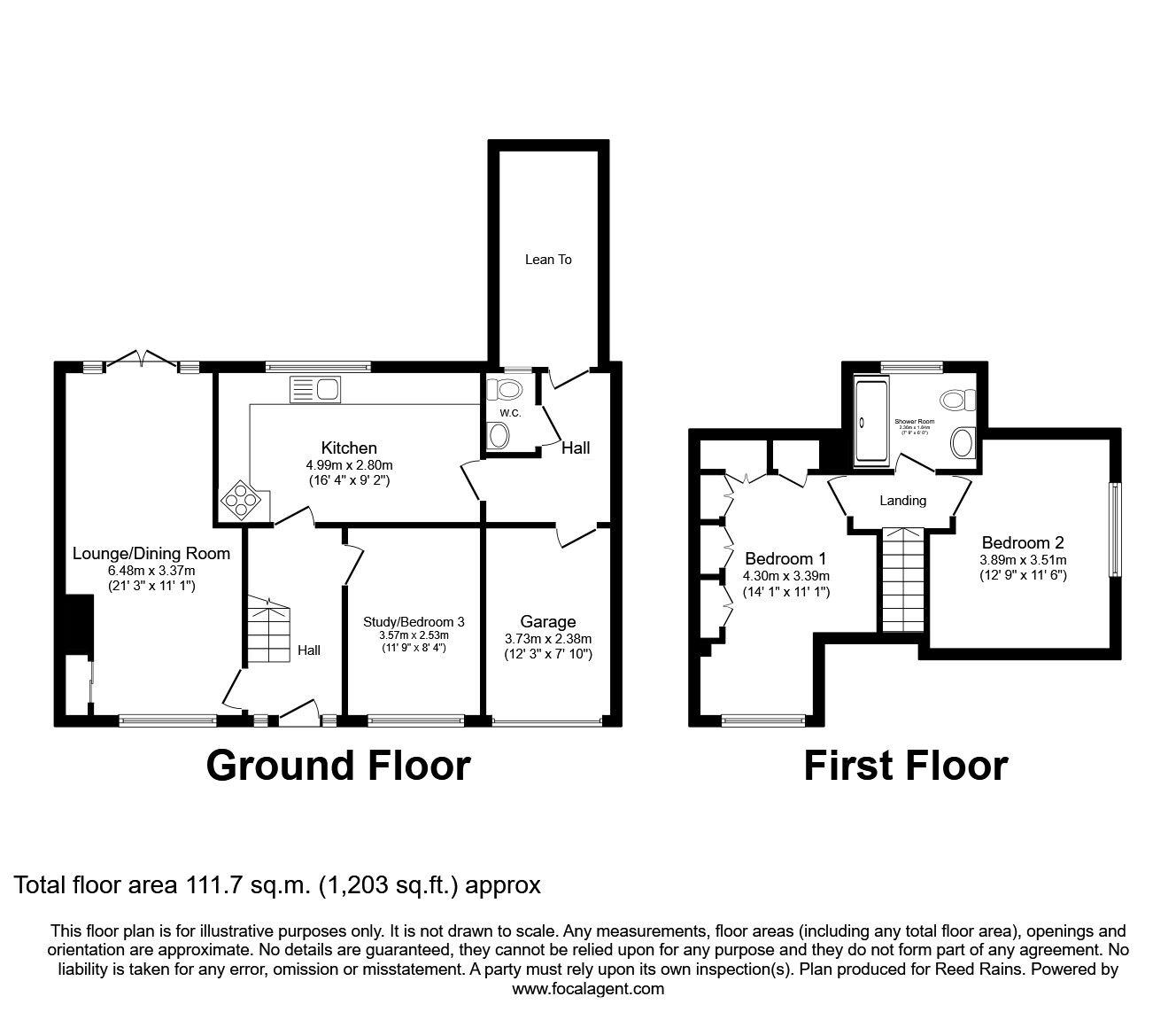 Floorplan of 3 bedroom Semi Detached House for sale, Cromford Drive, Wigan, Greater Manchester, WN5