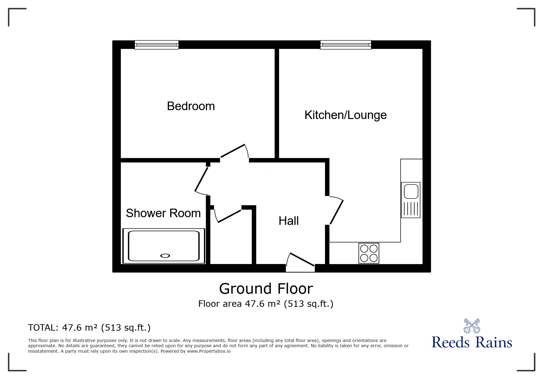 Floorplan of 1 bedroom  Flat for sale, Standishgate, Wigan, WN1