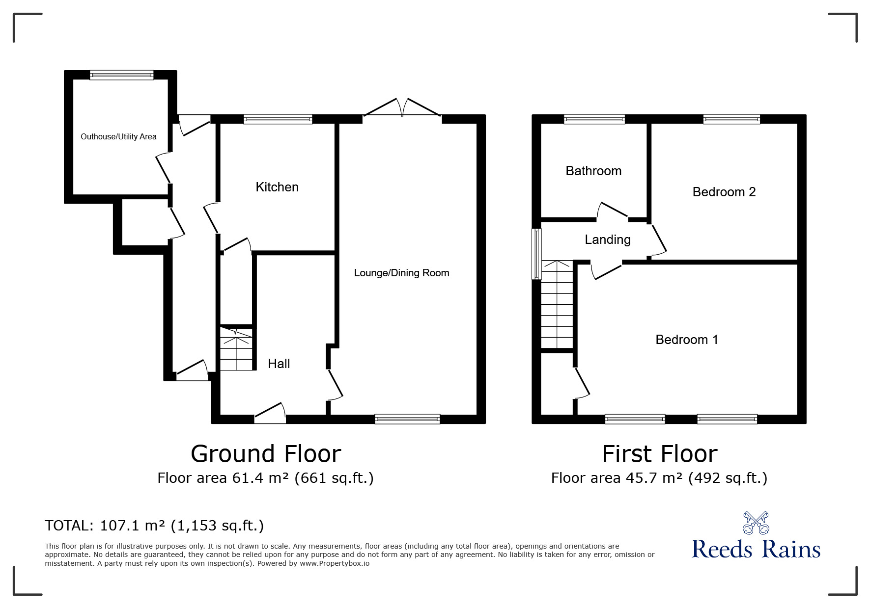 Floorplan of 2 bedroom Semi Detached House for sale, Howard Street, Wigan, Greater Manchester, WN5