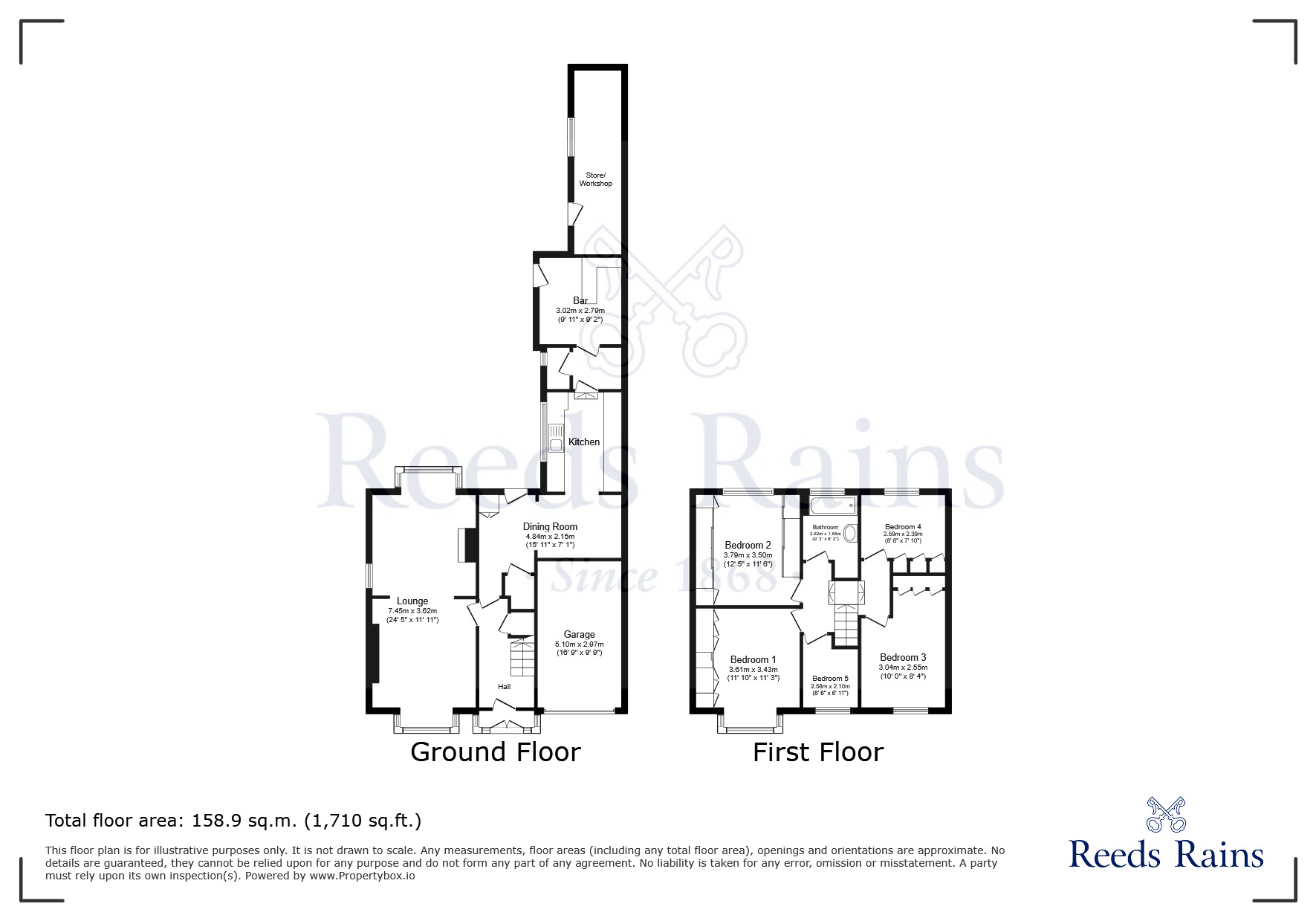 Floorplan of 5 bedroom Detached House to rent, Sherwood Drive, Wigan, Greater Manchester, WN5