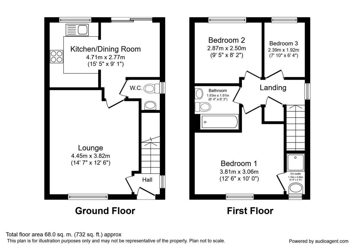Floorplan of 3 bedroom Semi Detached House for sale, Martindale Crescent, Wigan, Greater Manchester, WN5